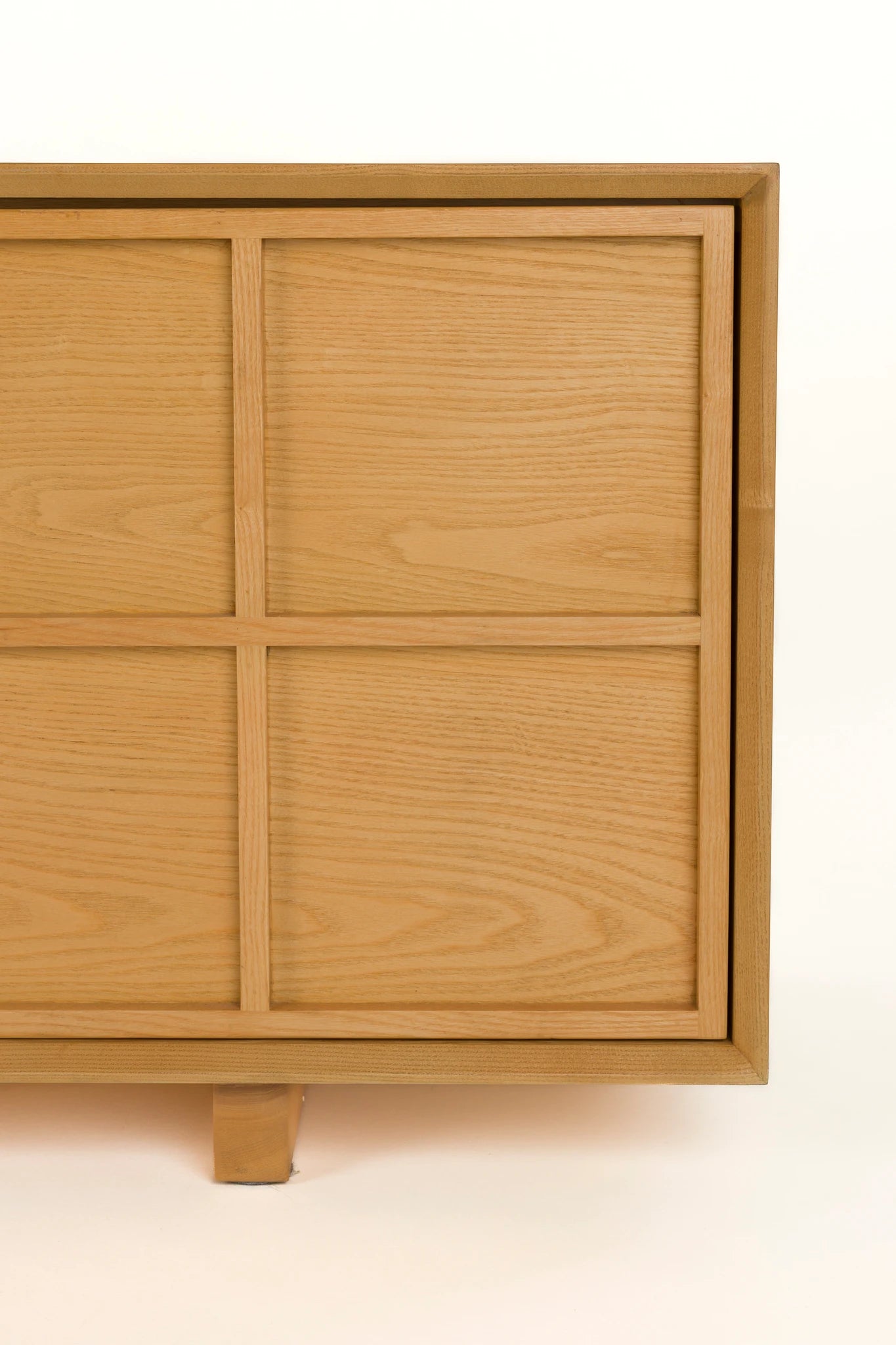 Zuiver Raster Natural Ash Wood Low Sideboard