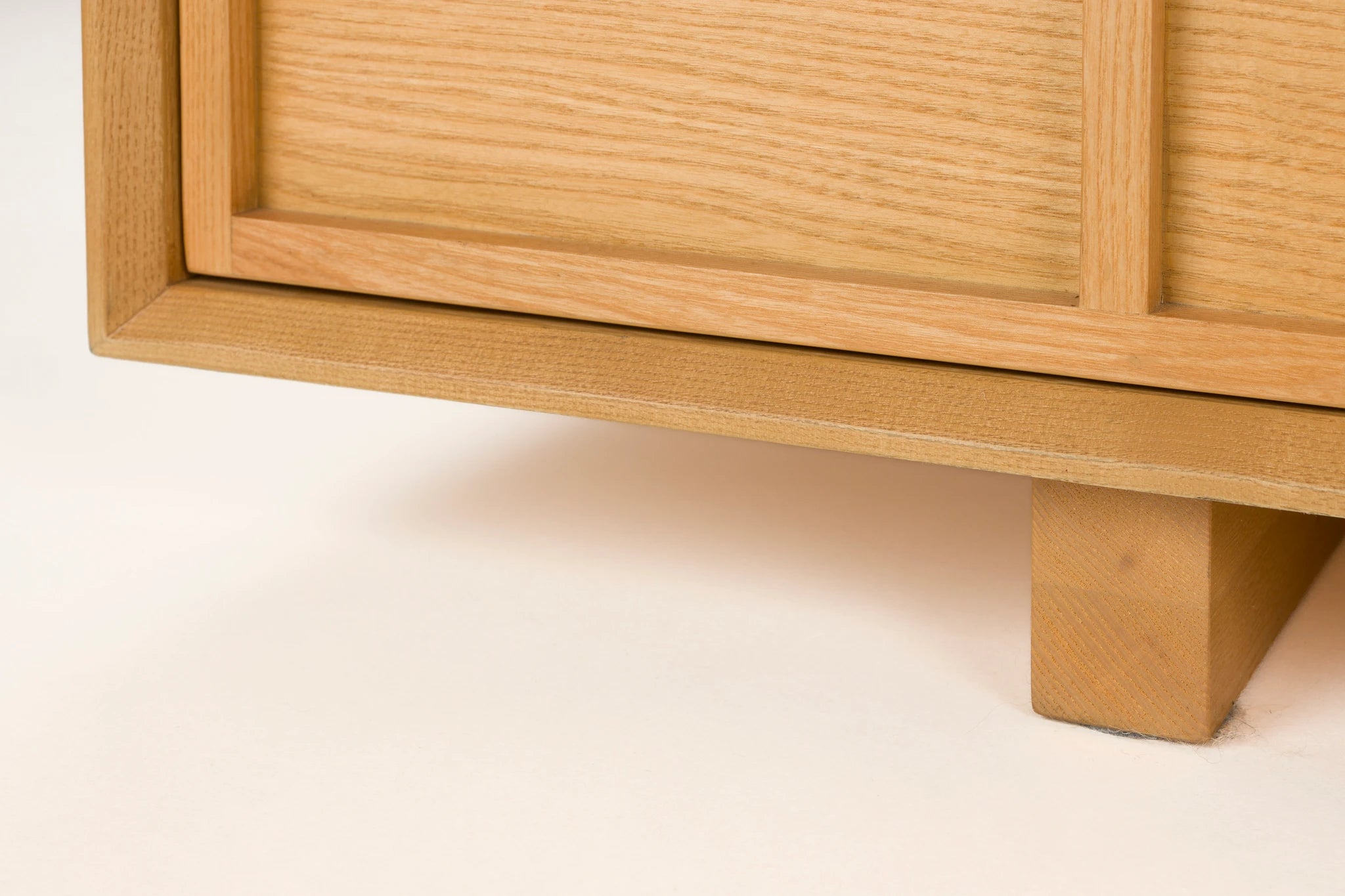 Zuiver Raster Natural Ash Wood Low Sideboard