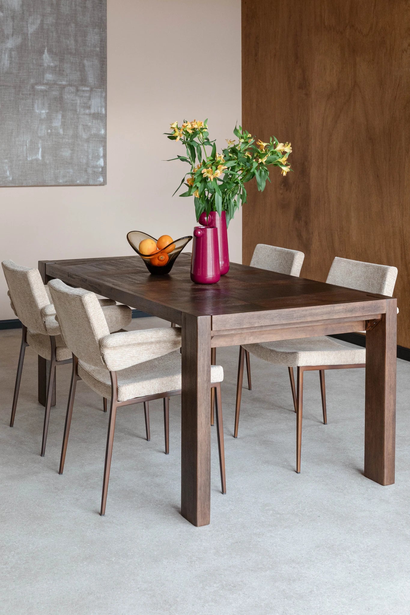 Dutchbone Bruneau Brown Wood Dining Table
