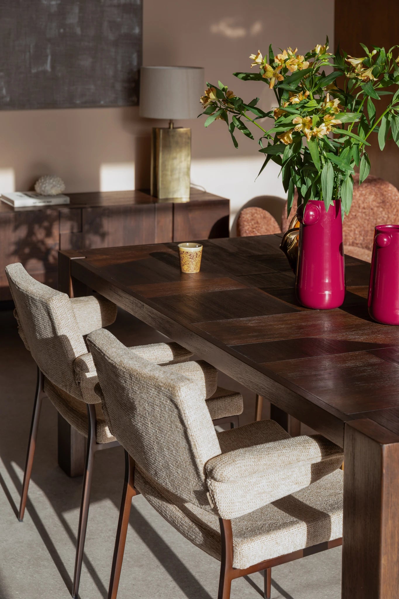 Dutchbone Bruneau Brown Wood Dining Table