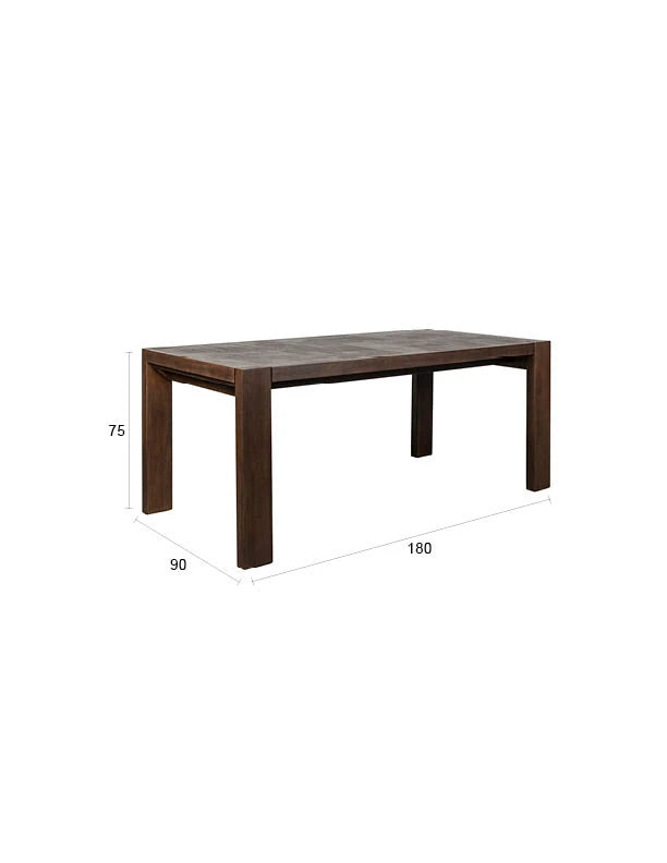 Dutchbone Bruneau Brown Wood Dining Table