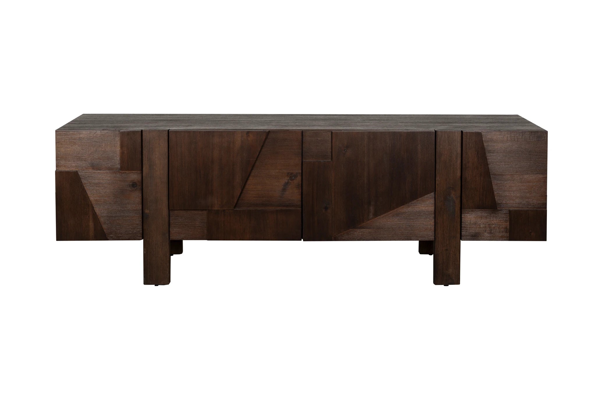 Dutchbone Bruneau Brown Rubber Wood Sideboard
