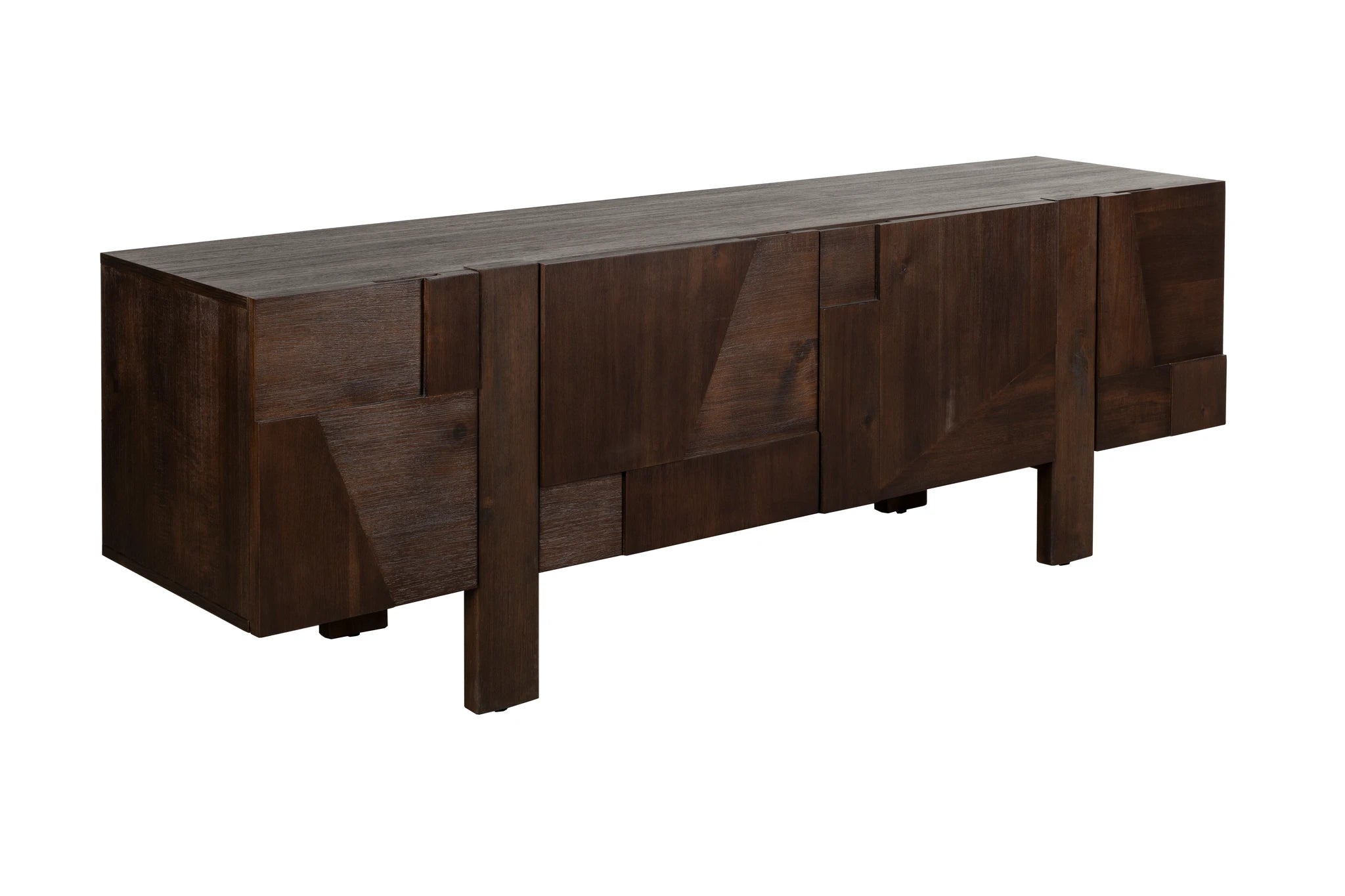 Dutchbone Bruneau Brown Rubber Wood Sideboard