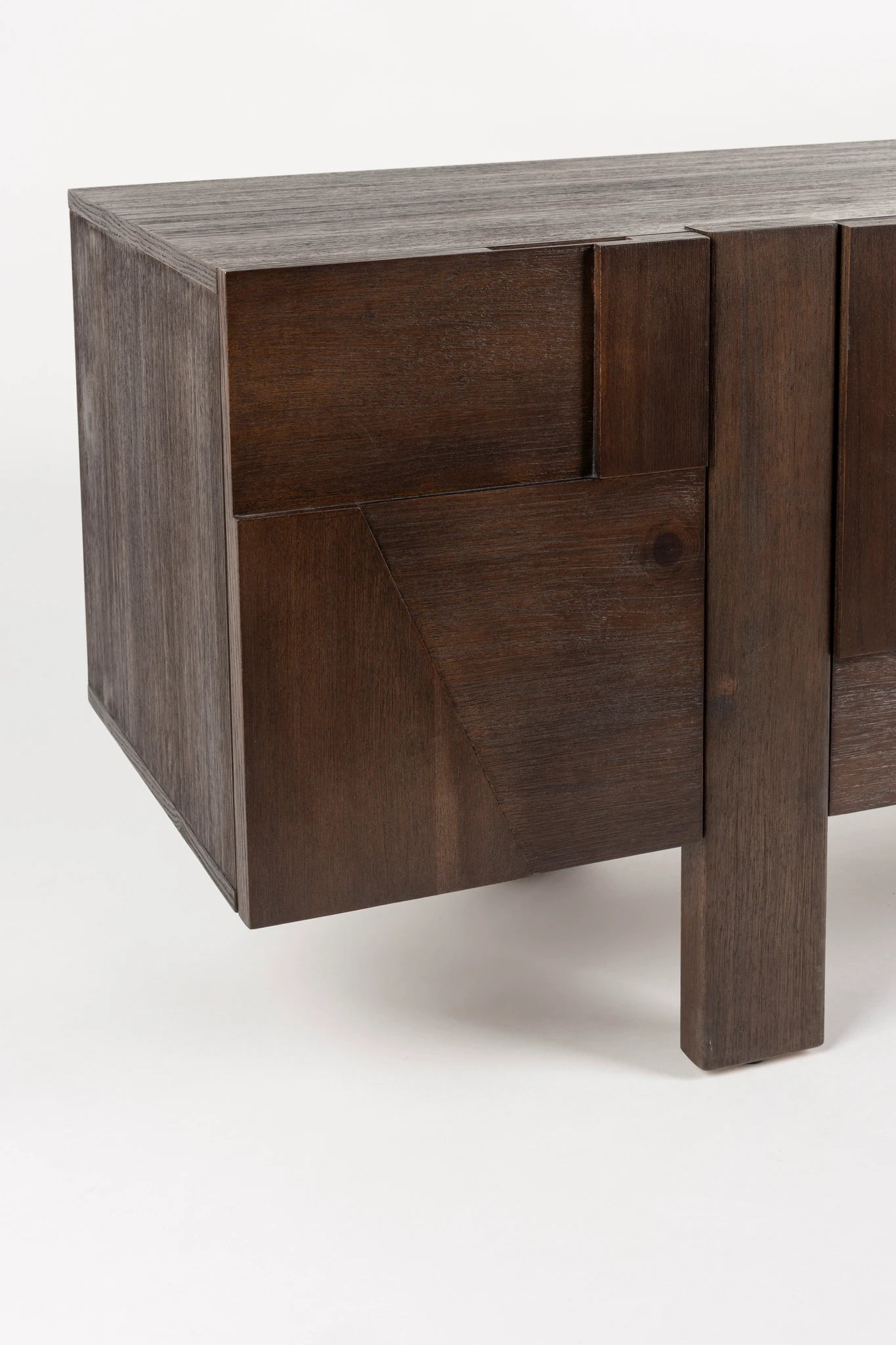 Dutchbone Bruneau Brown Rubber Wood Sideboard
