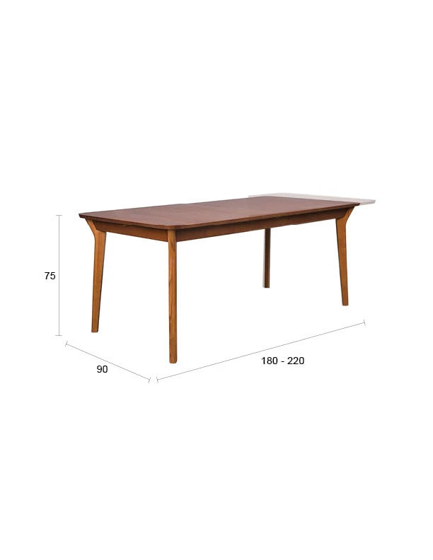 Zuiver Ellen Walnut Brown Wood Dining Table