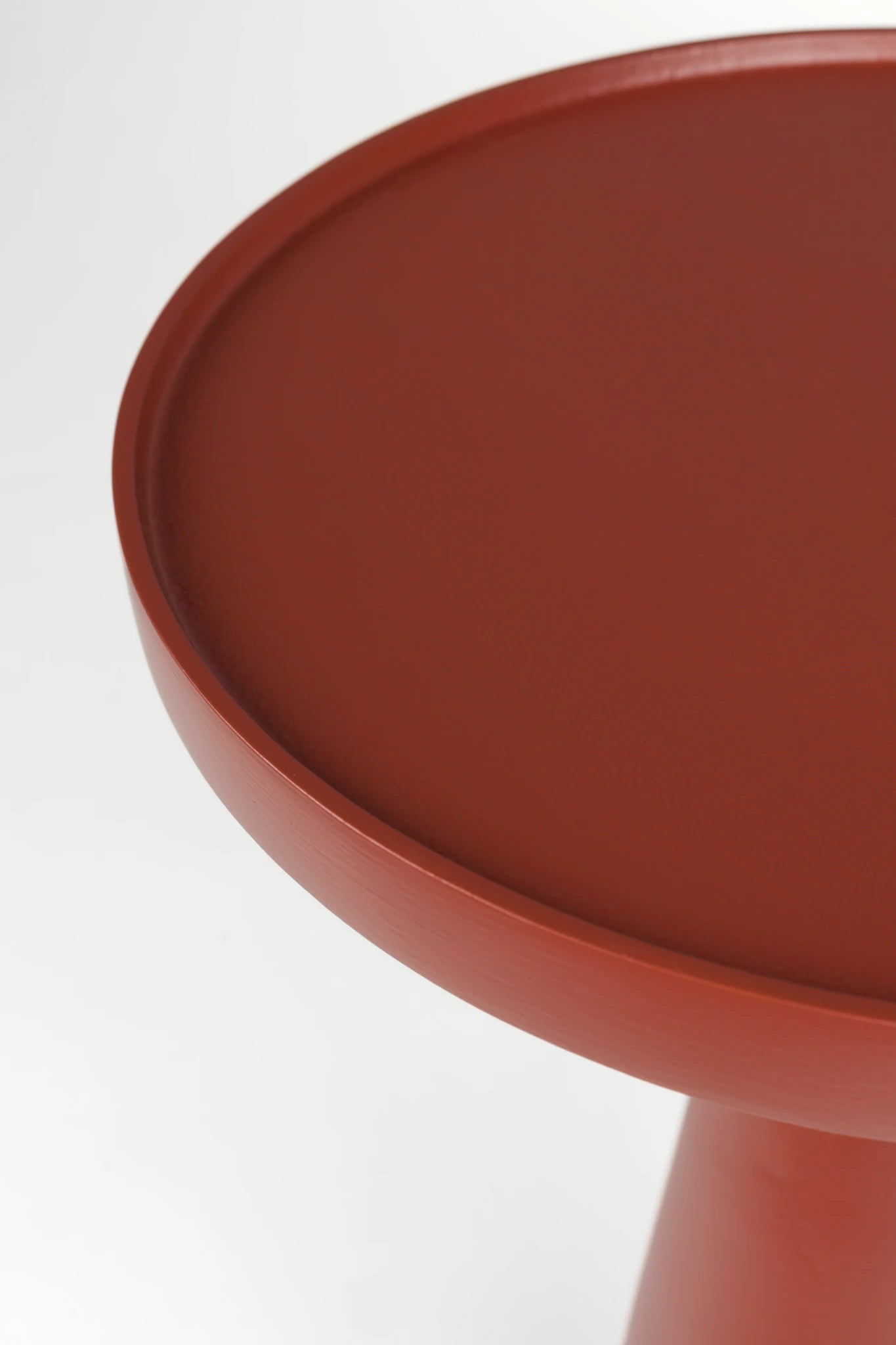 Zuiver Floss Marsala Red Aluminium Side Table