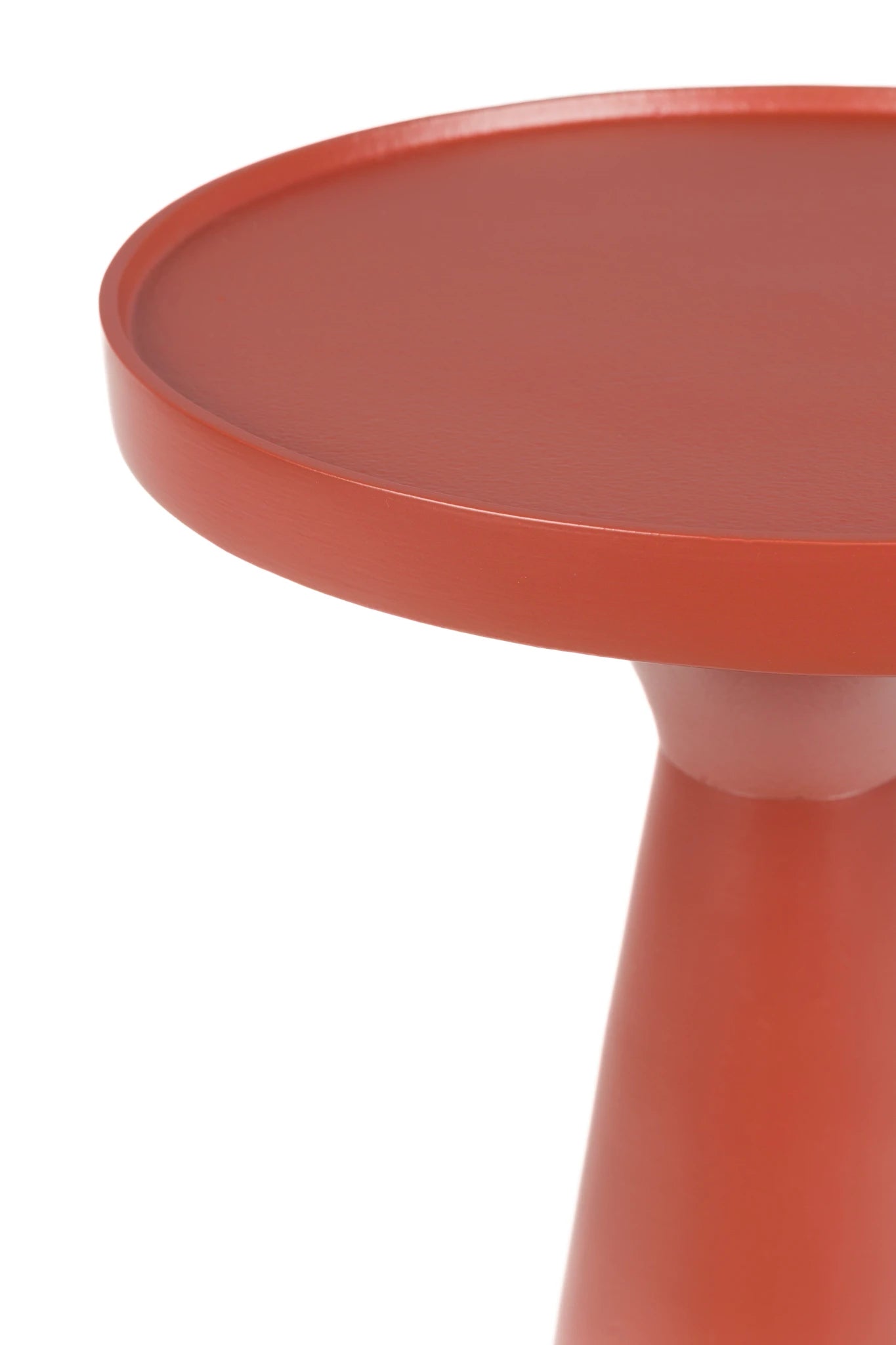 Zuiver Floss Marsala Red Aluminium Side Table
