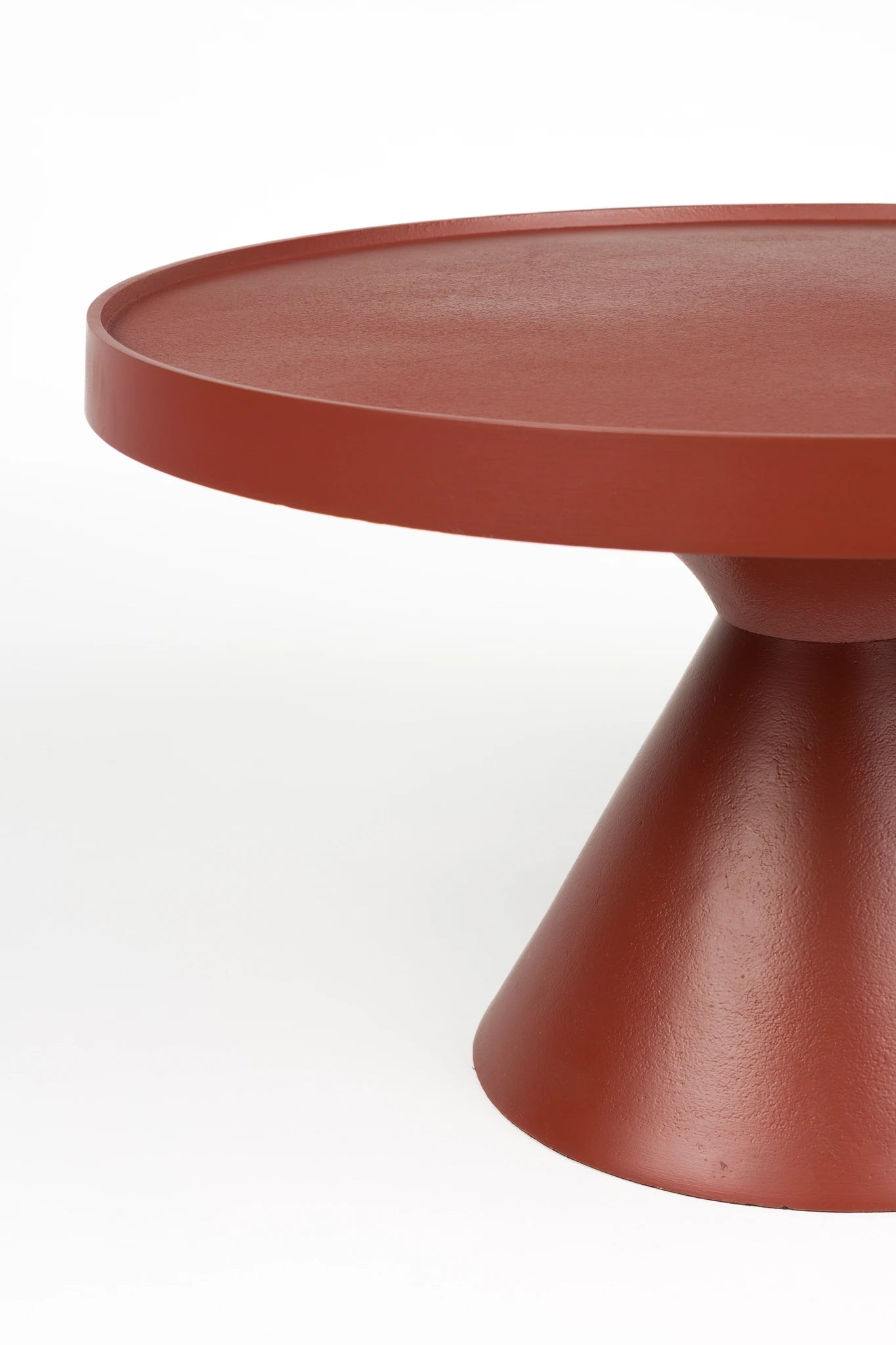 Zuiver Floss Marsala Red Aluminium Coffee Table