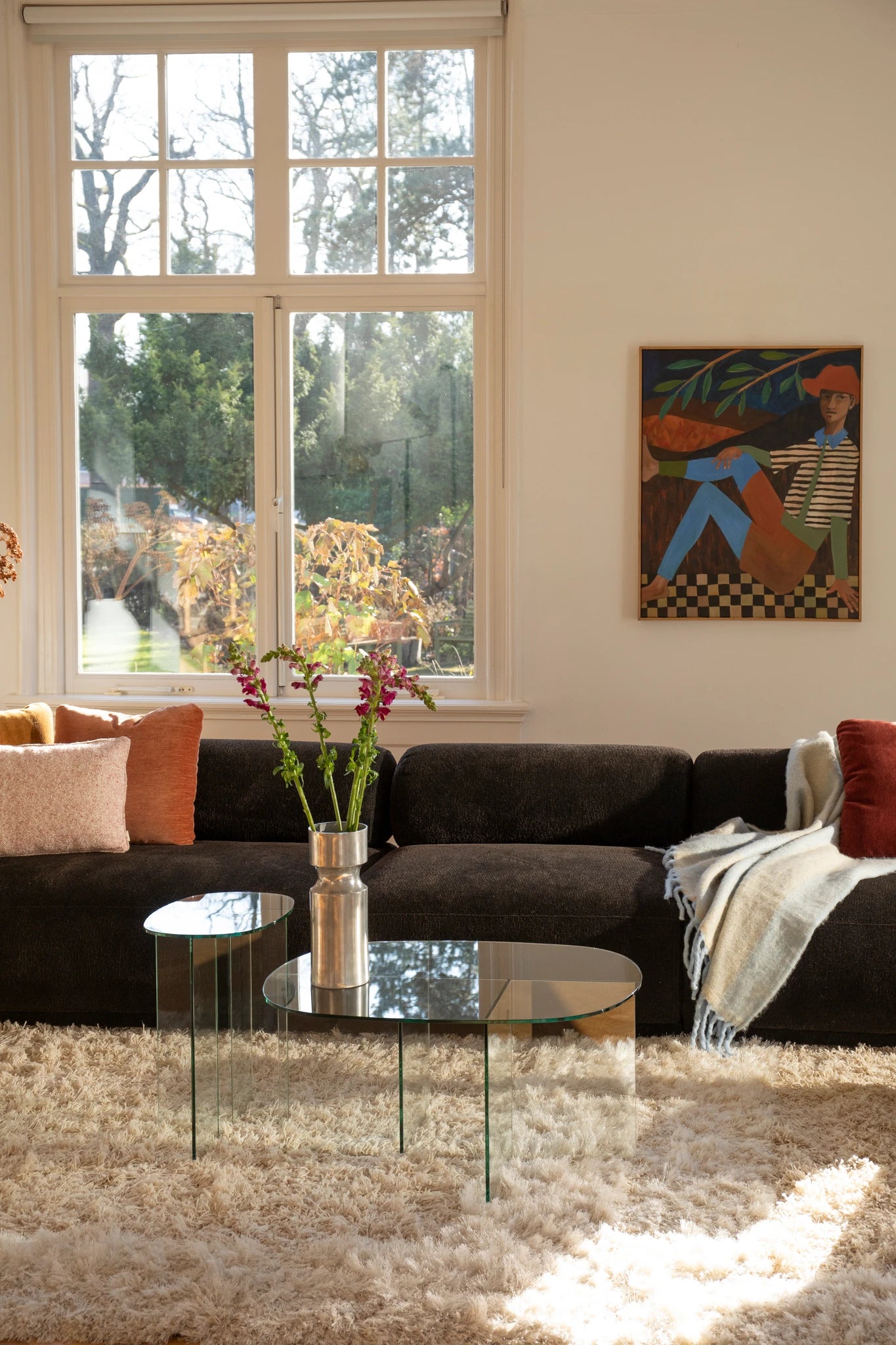 Zuiver Linea Transparent Glass Side Table