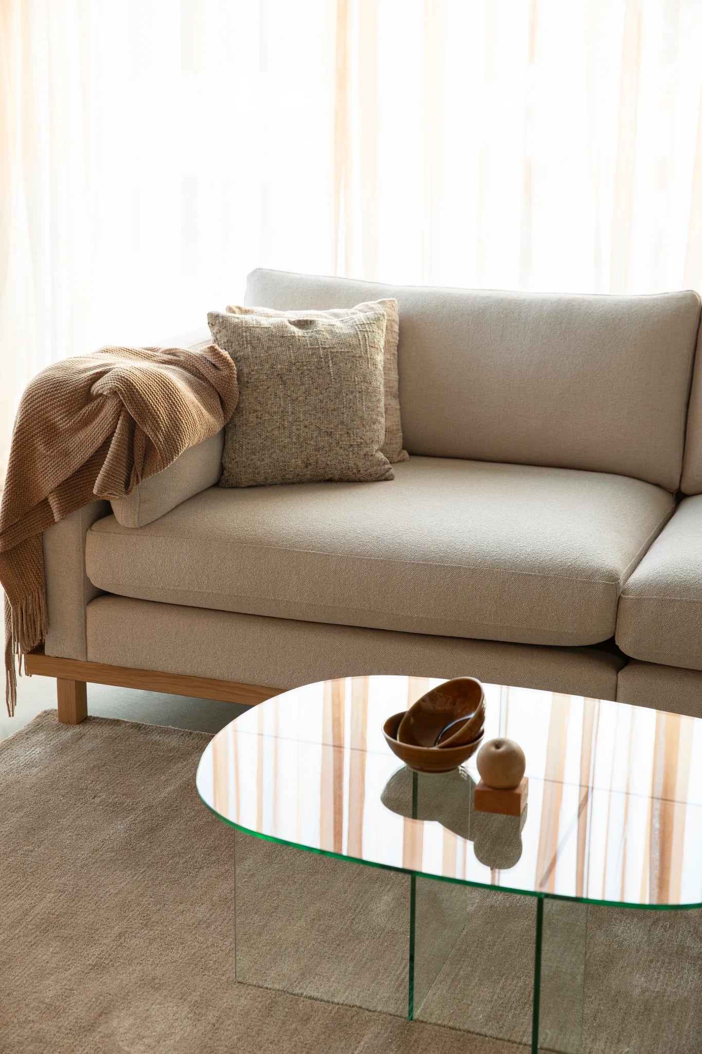 Zuiver Linea Transparent Glass Coffee Table