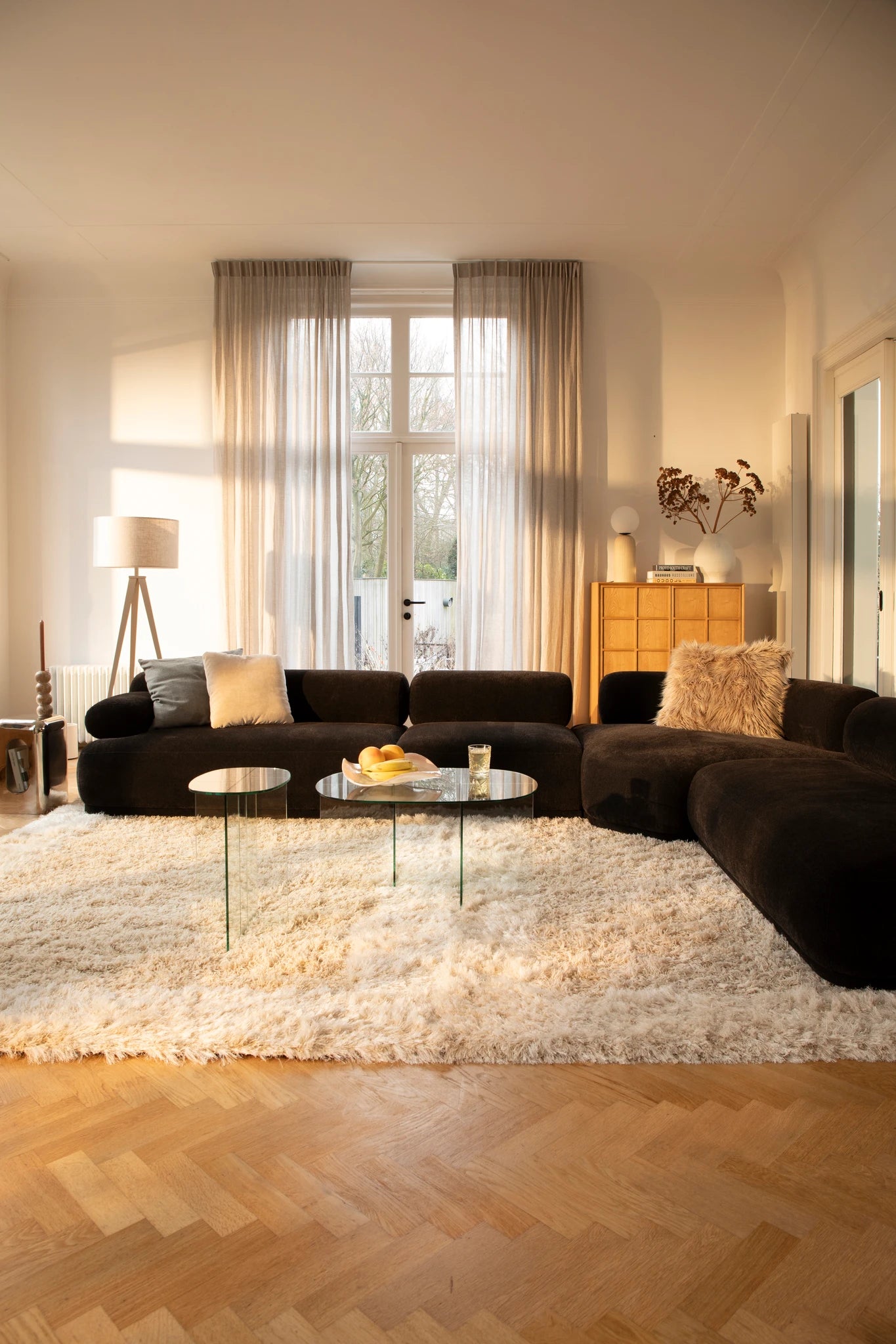 Zuiver Linea Transparent Glass Coffee Table