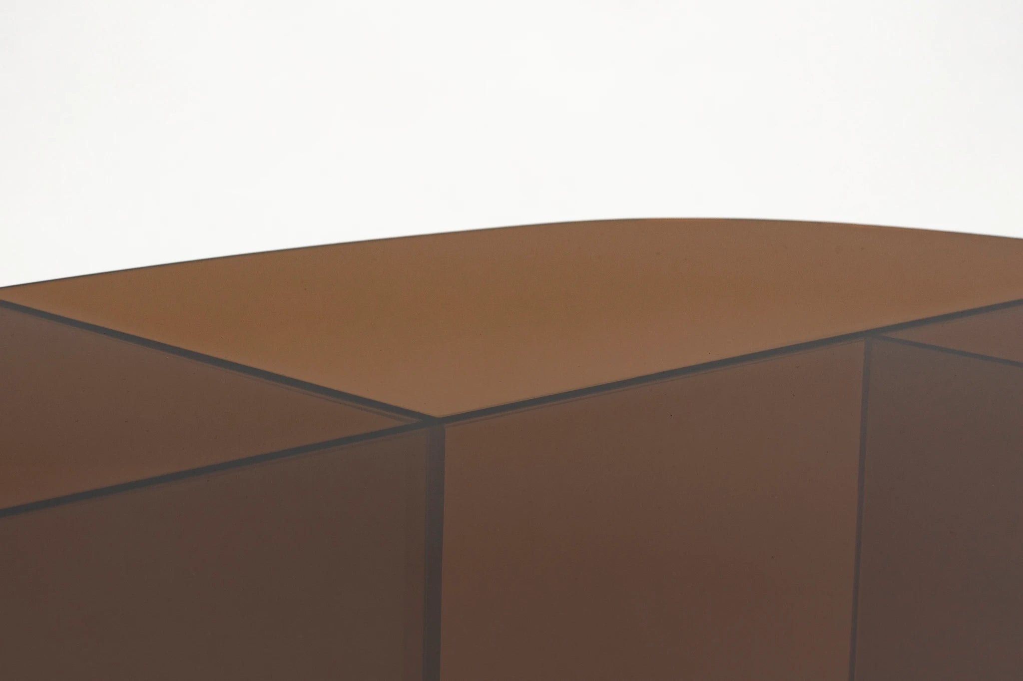 Zuiver Linea Brown Glass Coffee Table
