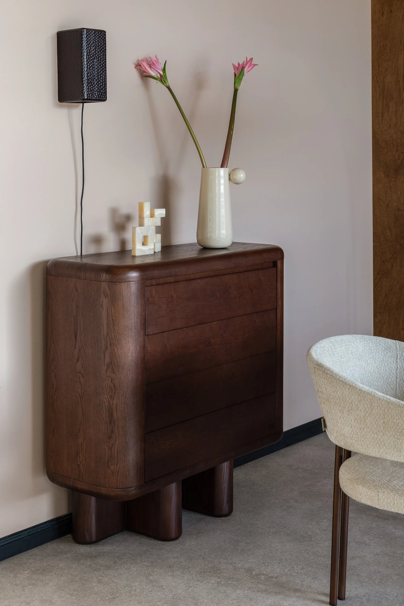 Dutchbone Herman Brown Pine Wood Cabinet