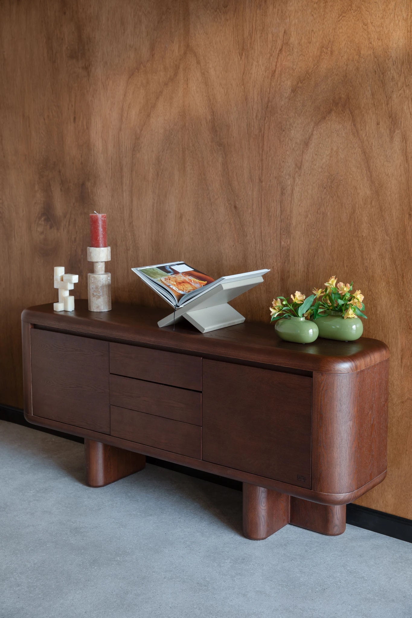 Dutchbone Herman Brown Pine Wood Sideboard