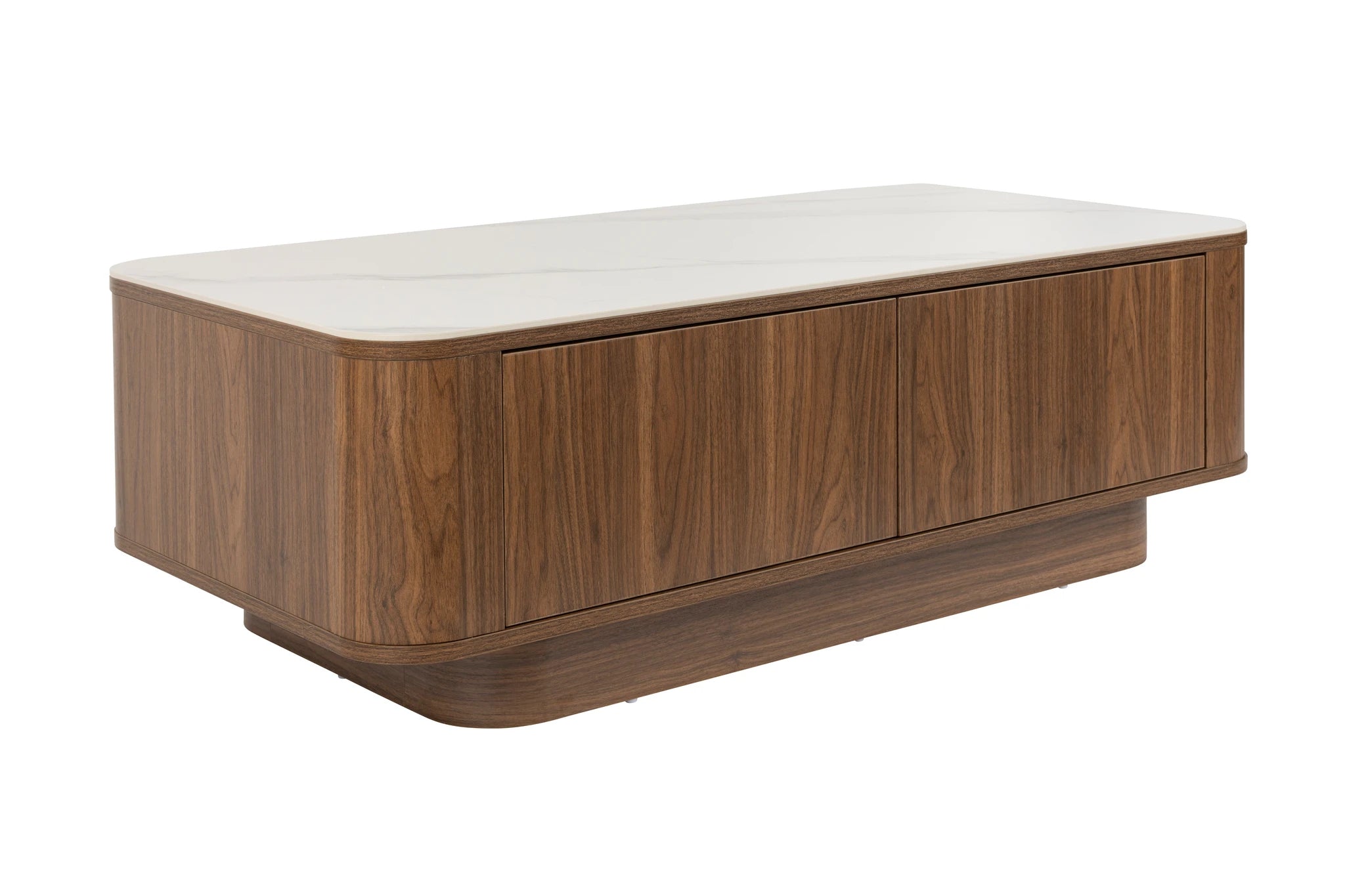 Almira Walnut Brown Wood Coffee Table