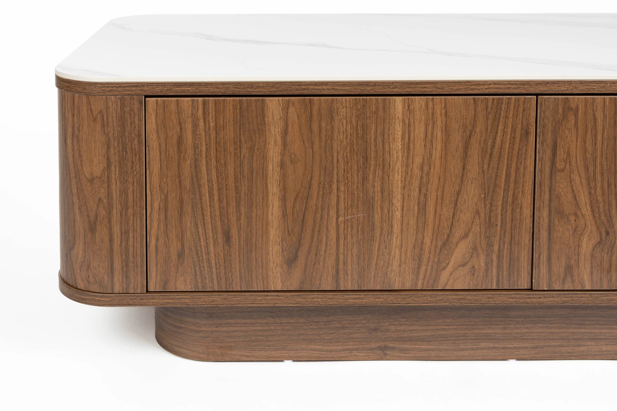 Almira Walnut Brown Wood Coffee Table