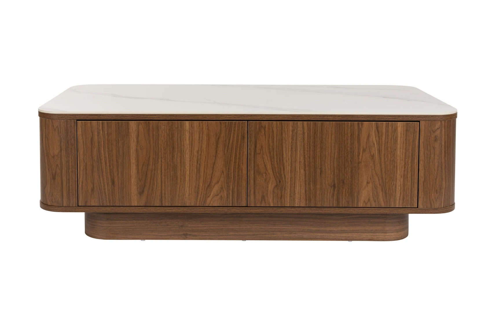 Almira Walnut Brown Wood Coffee Table