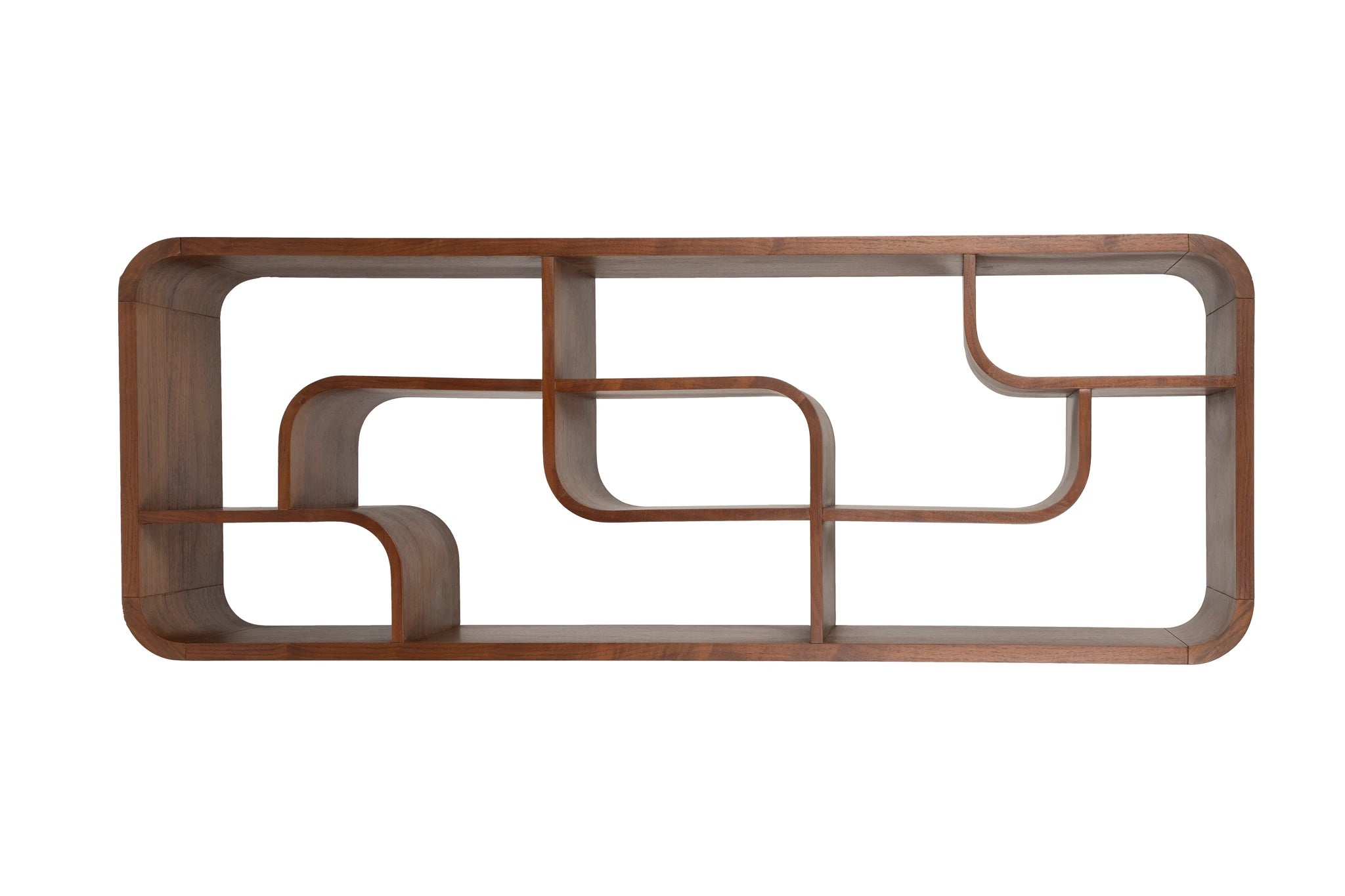 Zuiver Seven Walnut Brown Ash Wood Display Unit