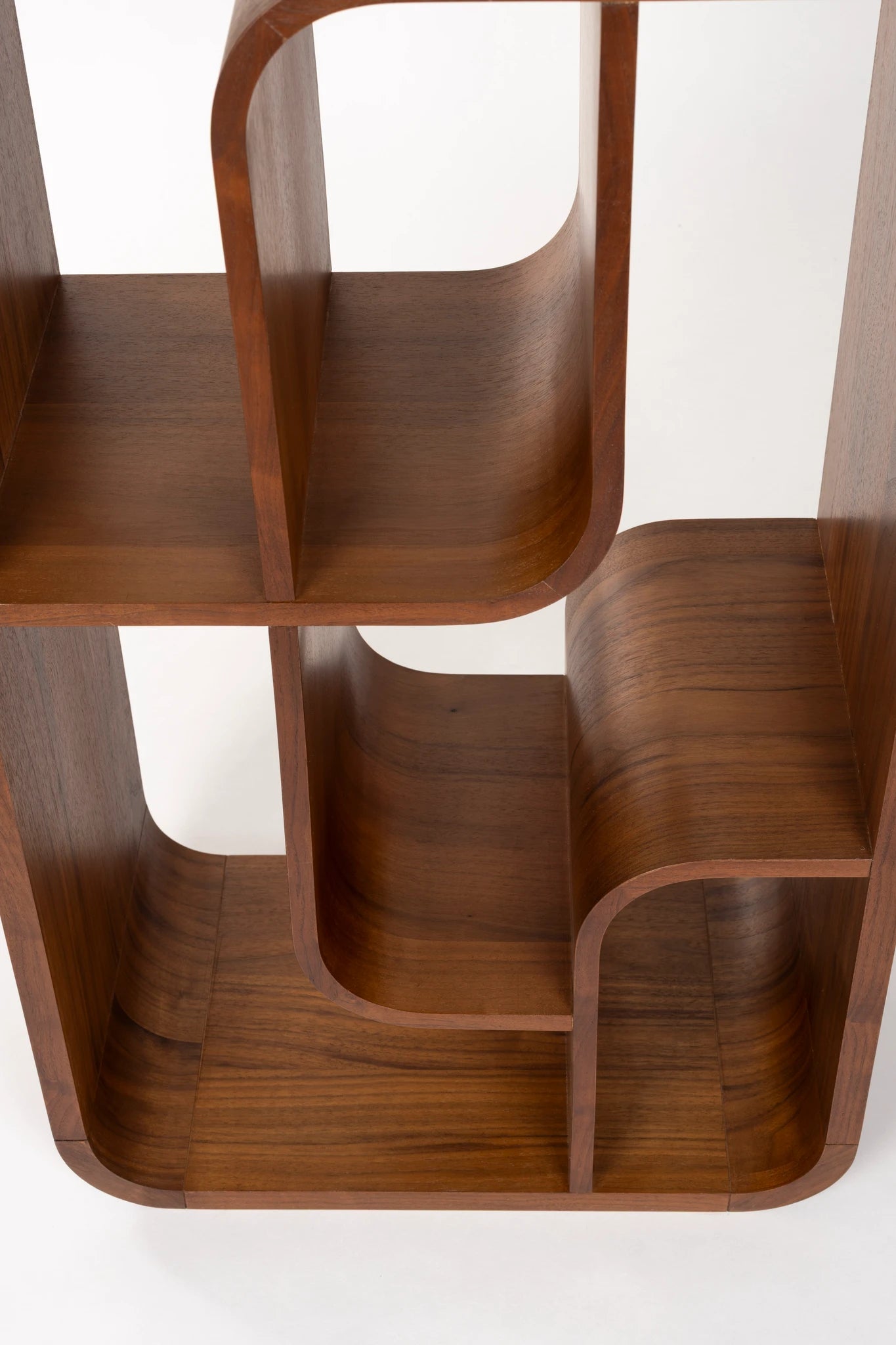 Zuiver Seven Walnut Brown Ash Wood Display Unit