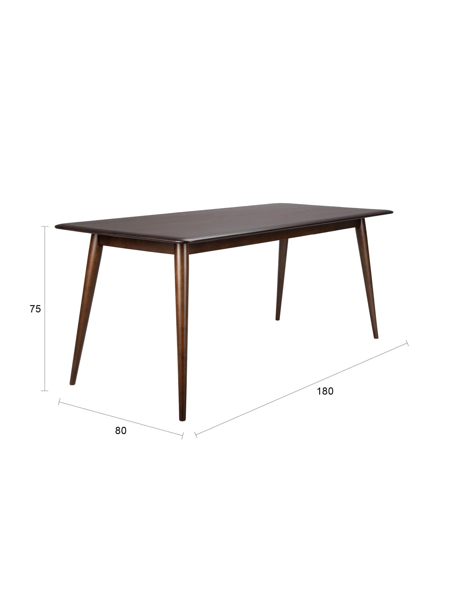 Dutchbone Elroy Brown Rubber Wood Dining Table