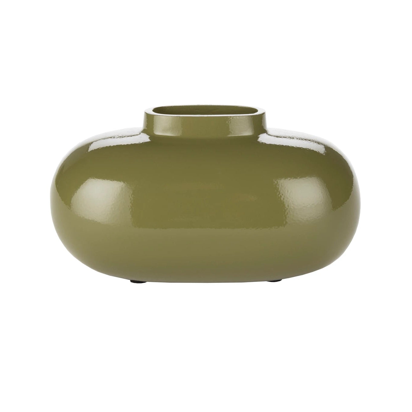 Dutchbone Droplet Green Ceramic Vase Small