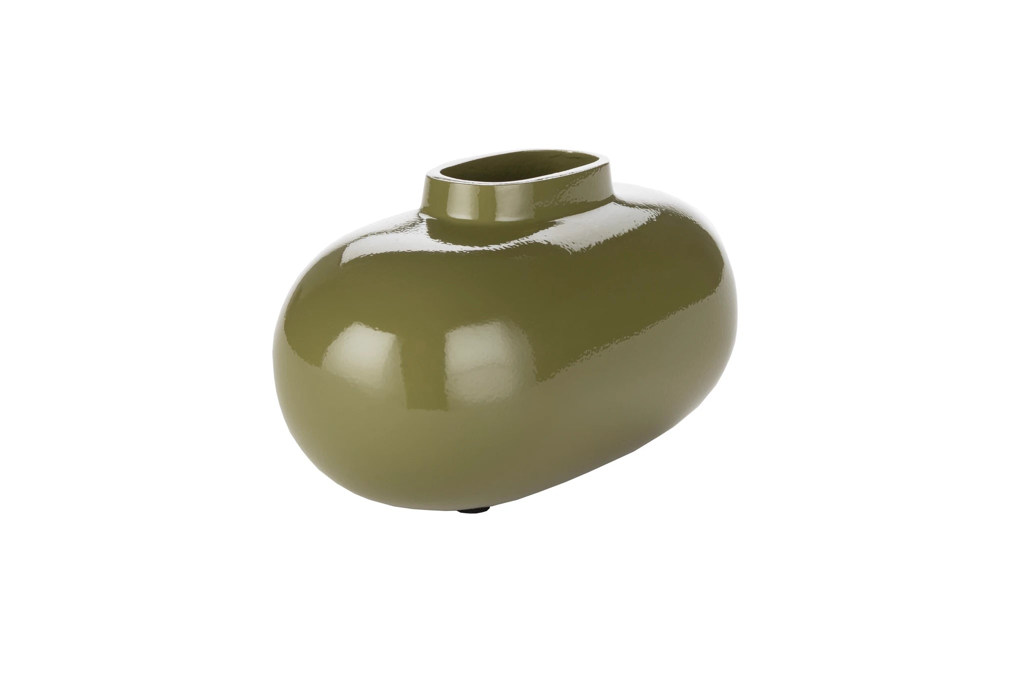 Dutchbone Droplet Green Ceramic Vase Small