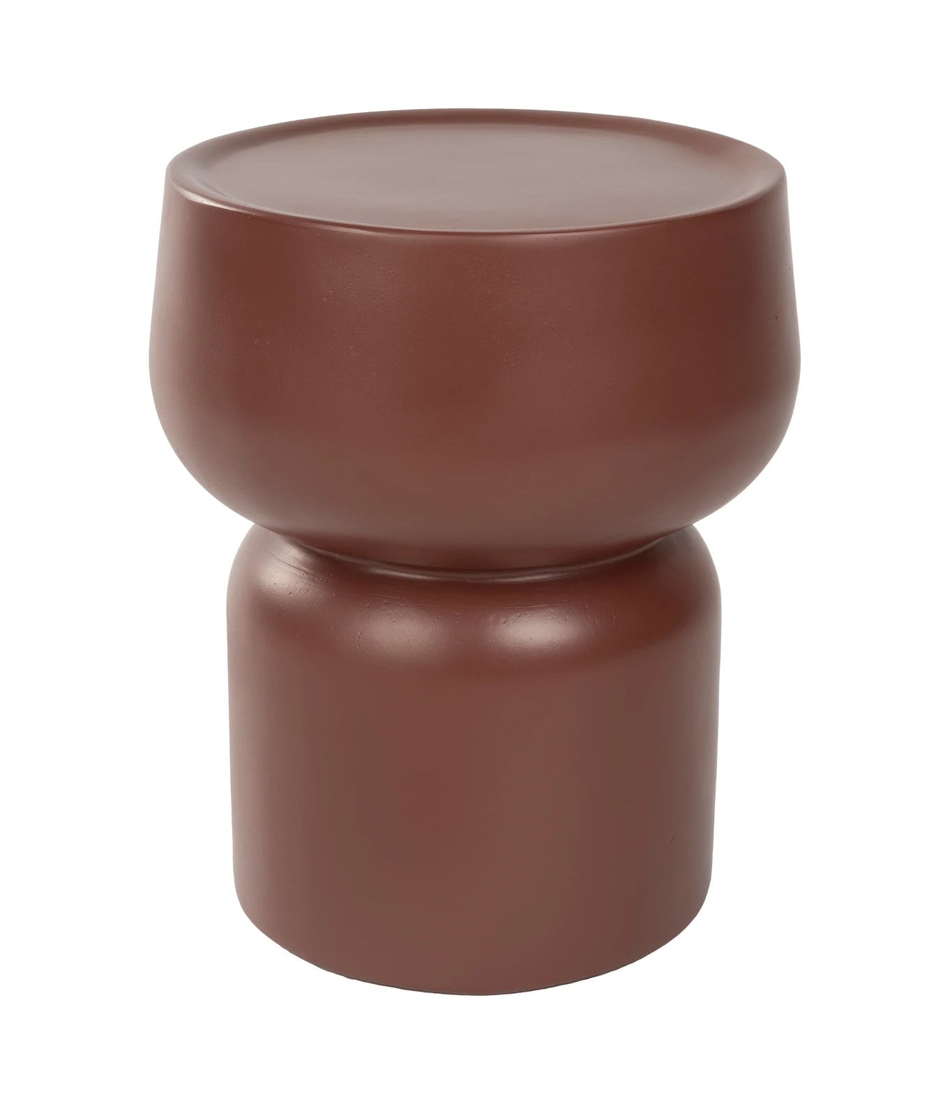 Eline Terra Red Aluminium Side Table