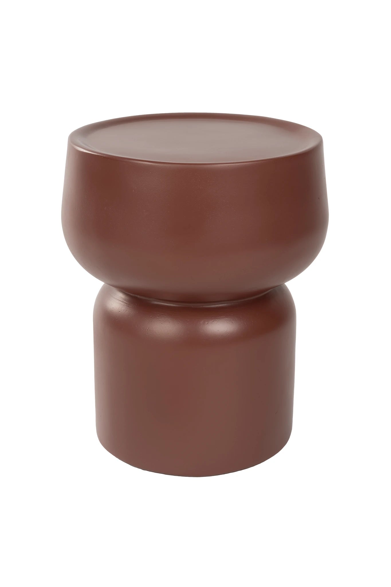 Eline Terra Red Aluminium Side Table