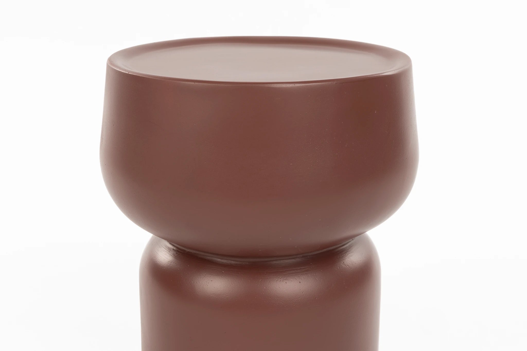 Eline Terra Red Aluminium Side Table