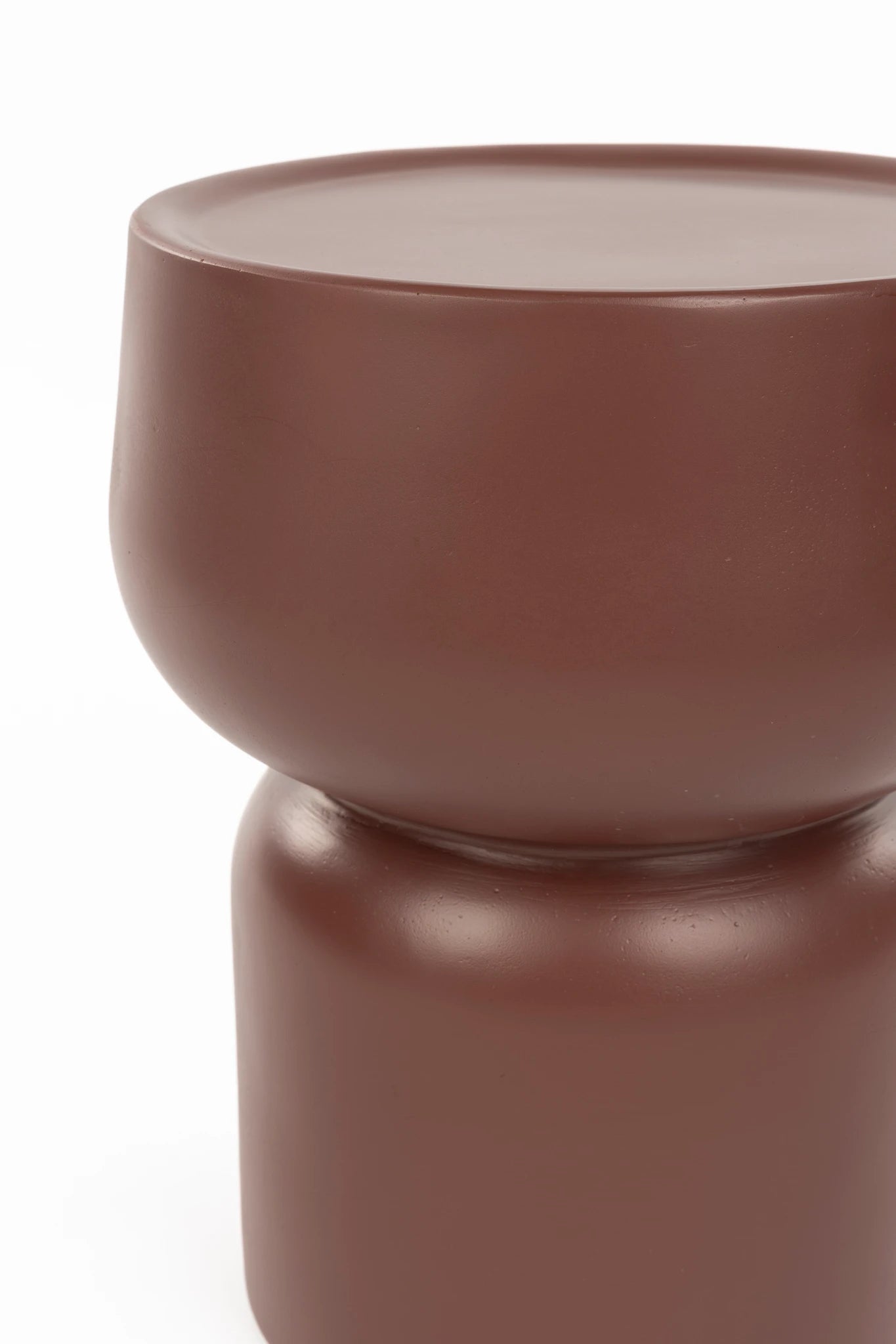 Eline Terra Red Aluminium Side Table
