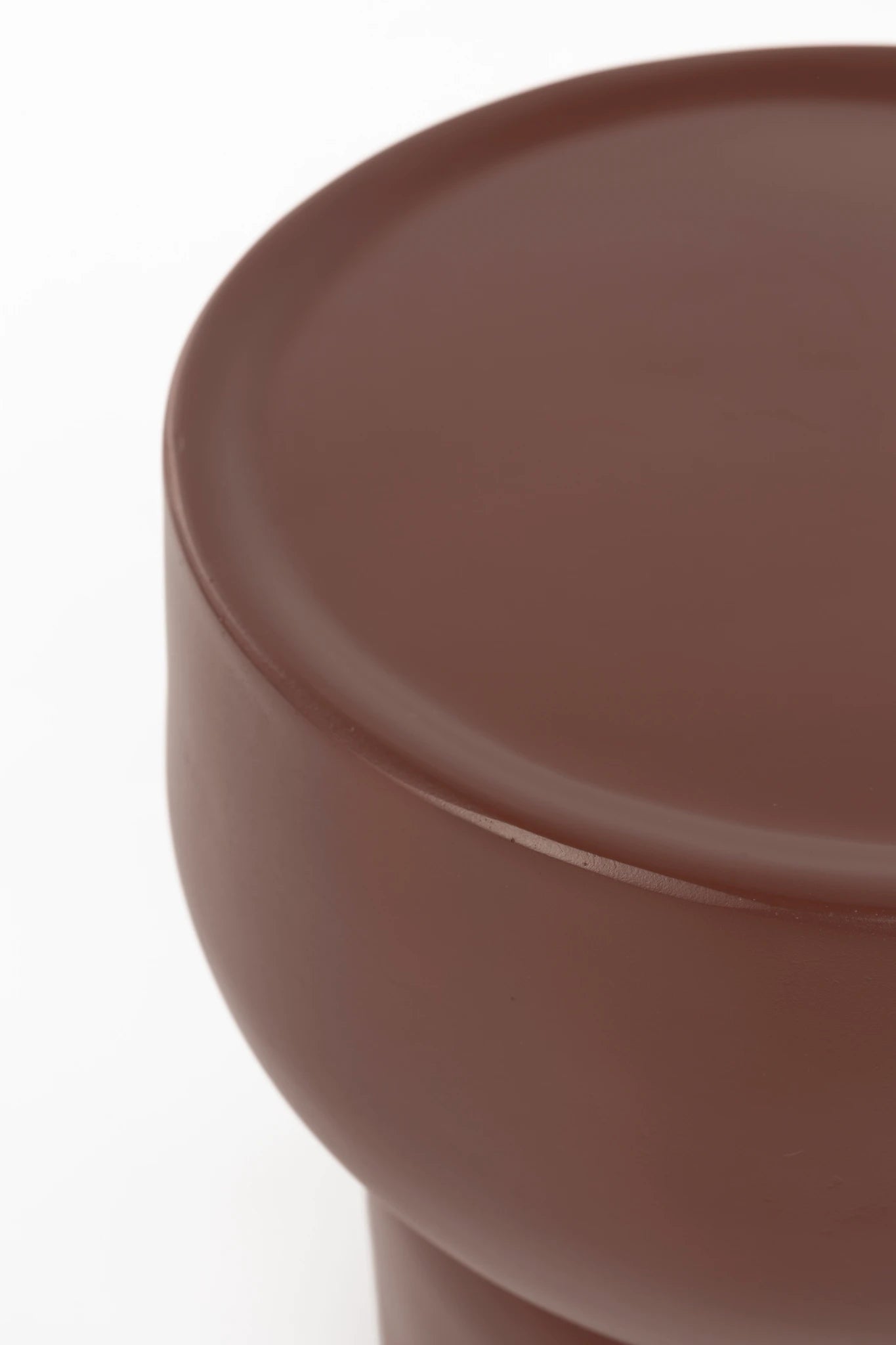 Eline Terra Red Aluminium Side Table