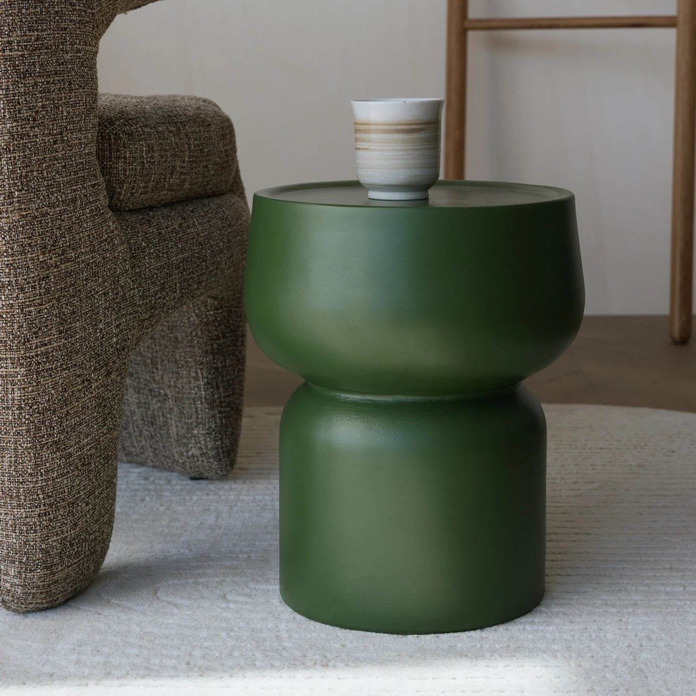 Eline Green Aluminium Side Table