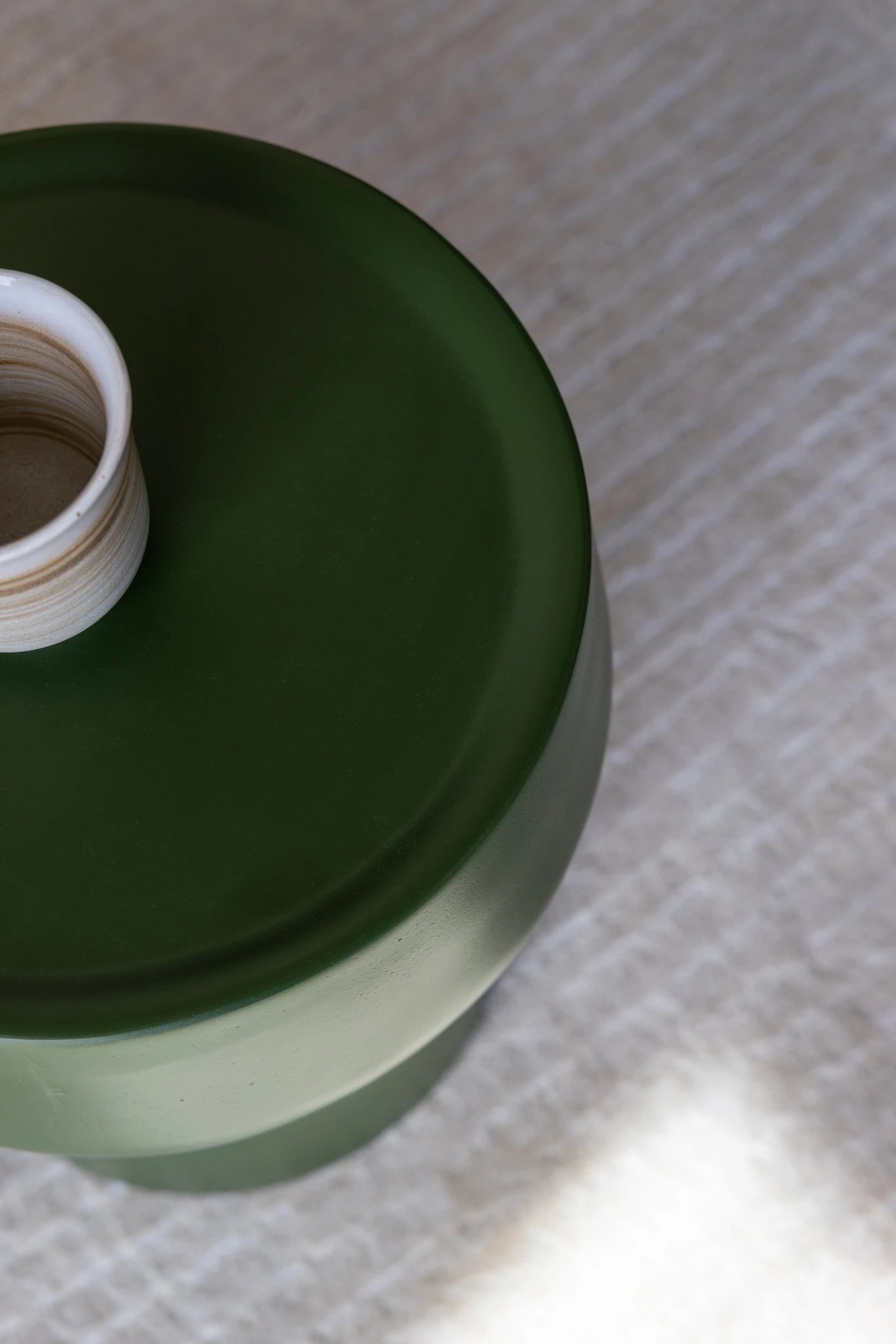 Eline Green Aluminium Side Table