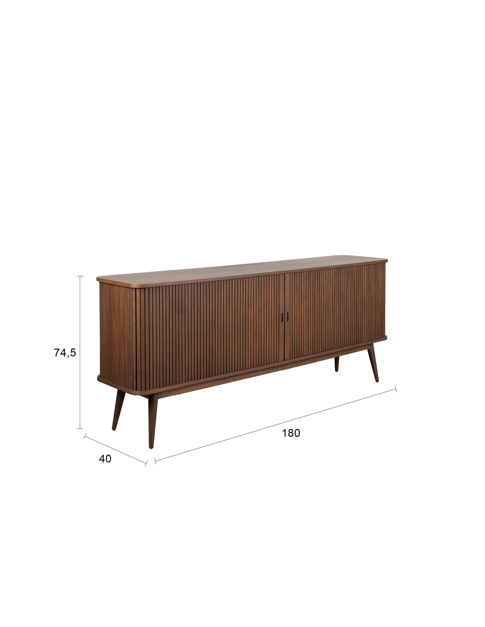 Zuiver Barbier Walnut Brown Walnut Veneer Sideboard 180cm