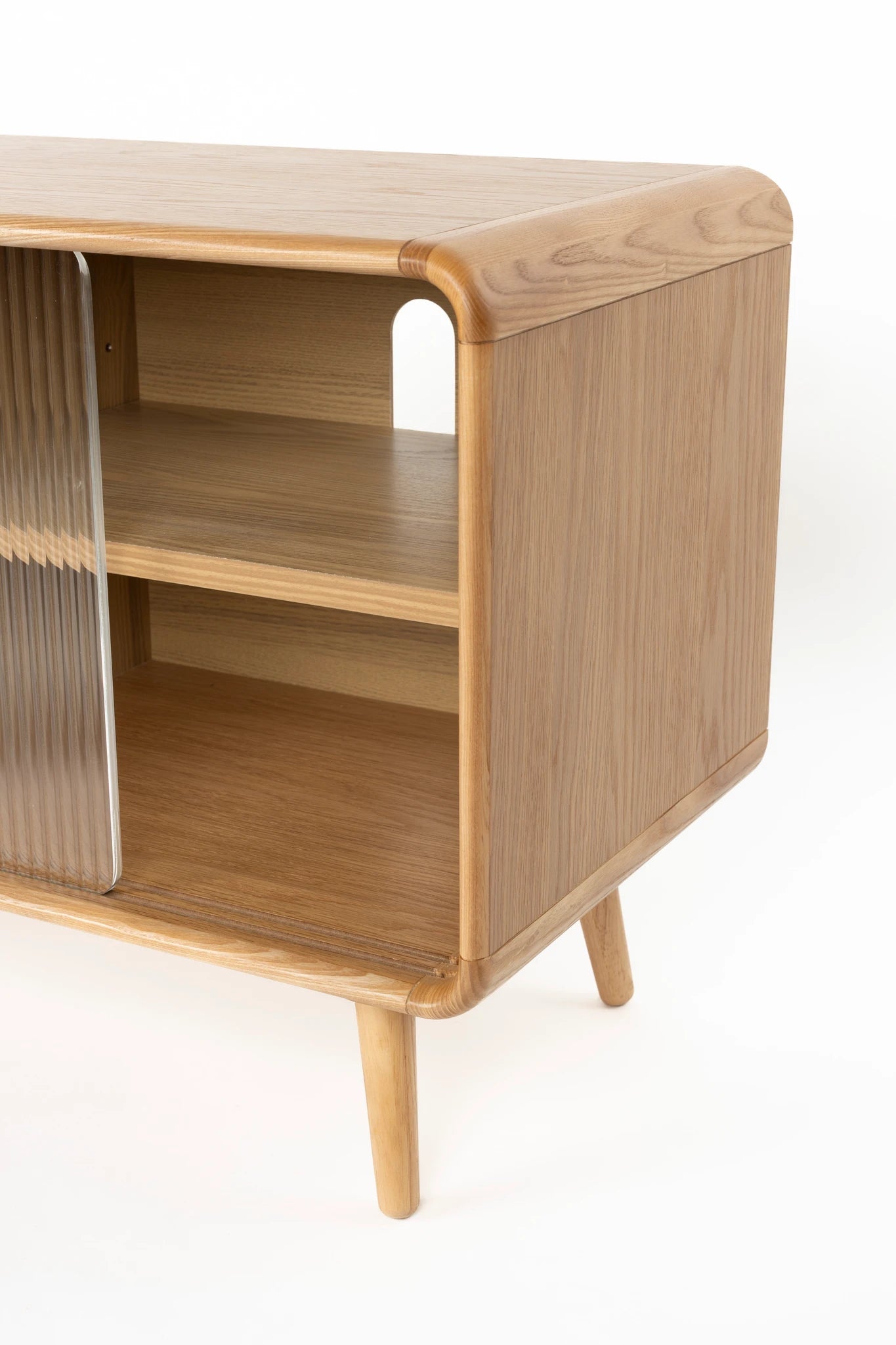 Zuiver Rise Natural Oak Wood Sideboard Medium