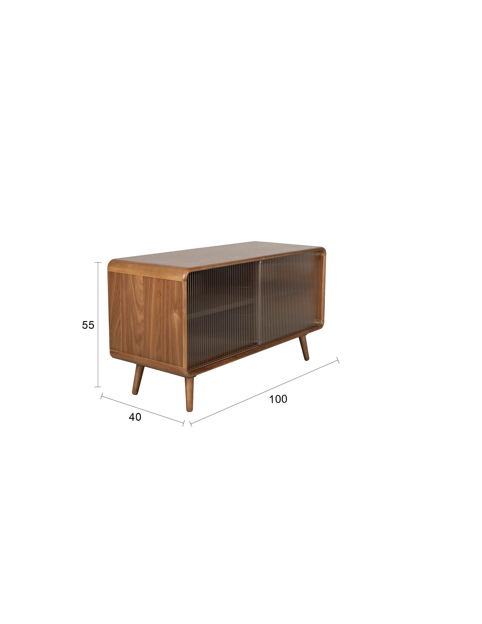 Zuiver Rise Walnut Brown Walnut Veneer Sideboard Medium