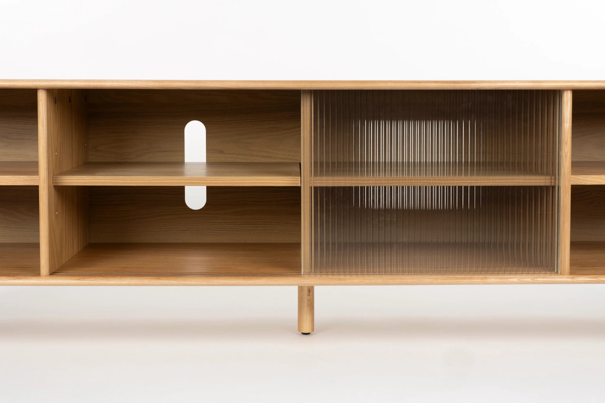 Zuiver Rise Natural Oak Wood Sideboard Large