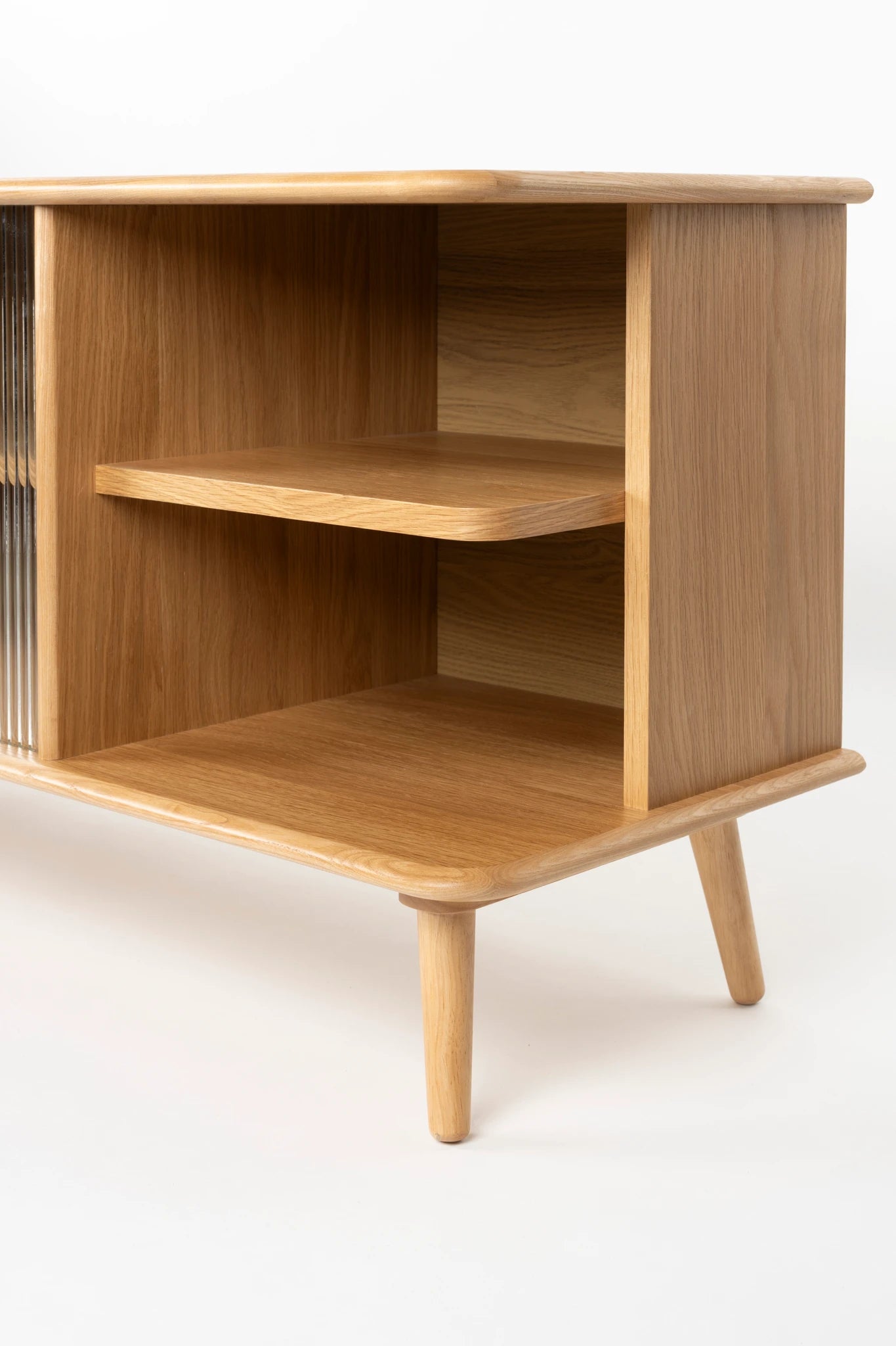 Zuiver Rise Natural Oak Wood Sideboard Large