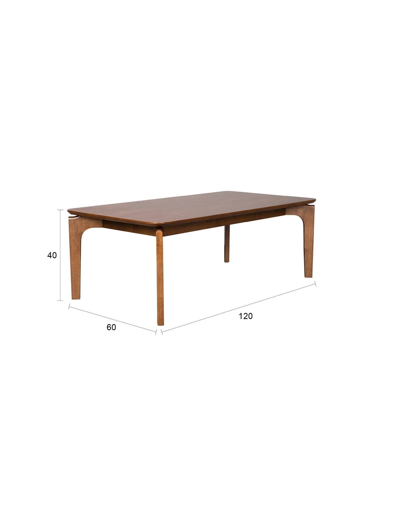 Dutchbone Savone Brown Glass Coffee Table