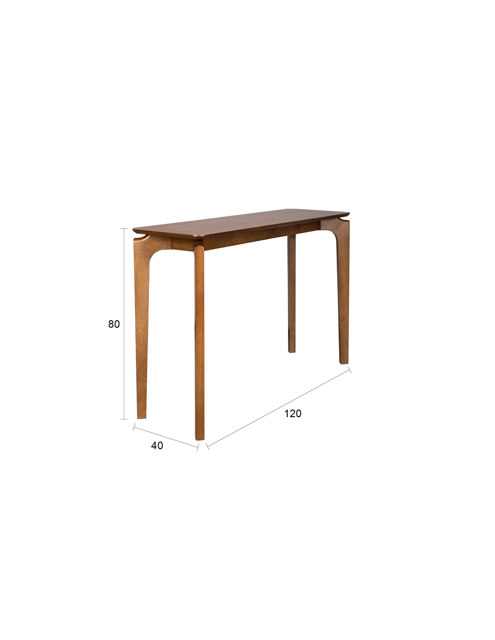 Dutchbone Savone Brown Glass Console Table