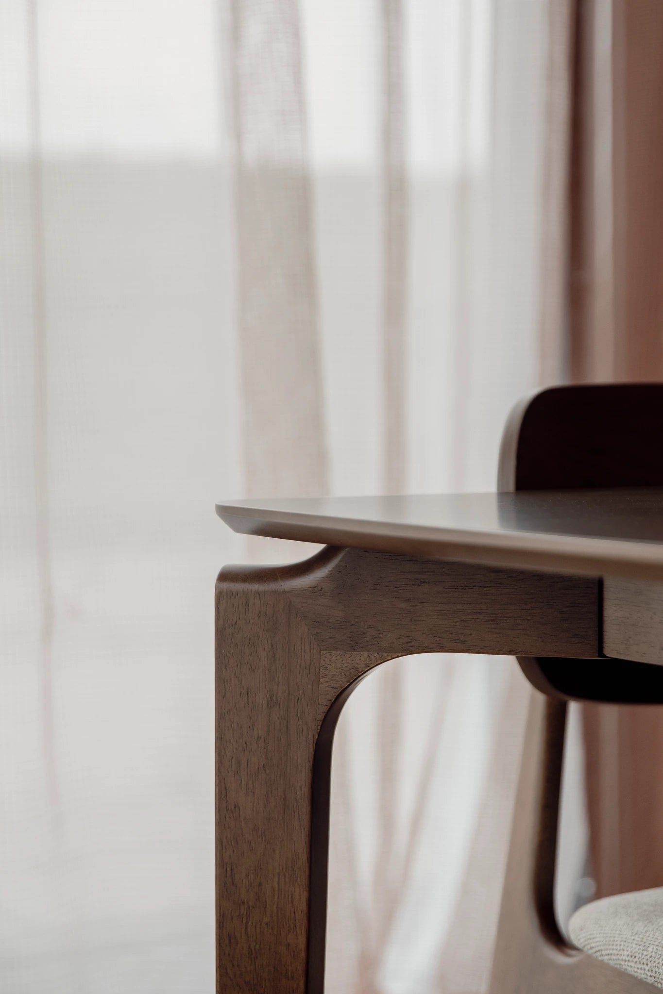 Dutchbone Savone Brown Glass Dining Table