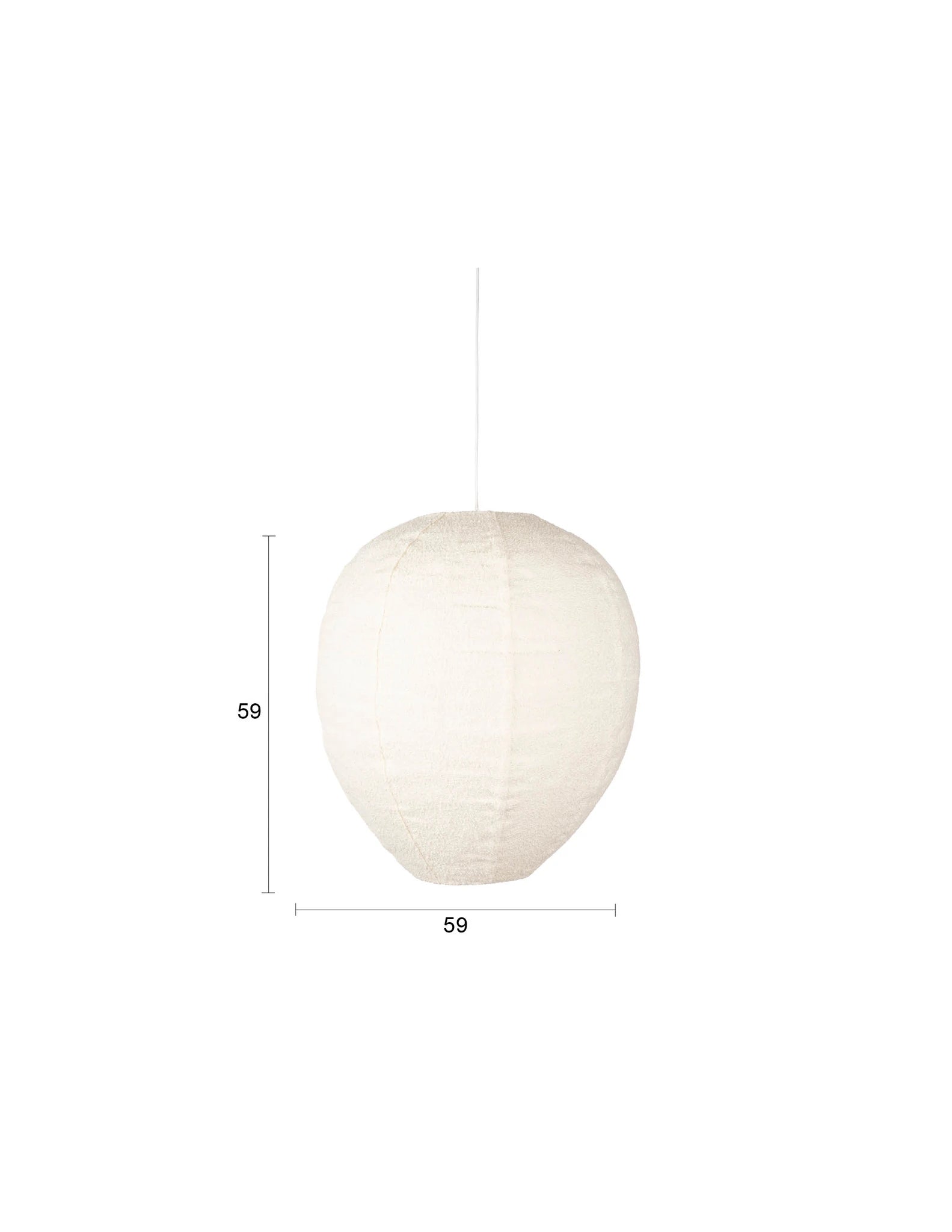 Zuiver Cocoon Cream Pendant Light Extra Large