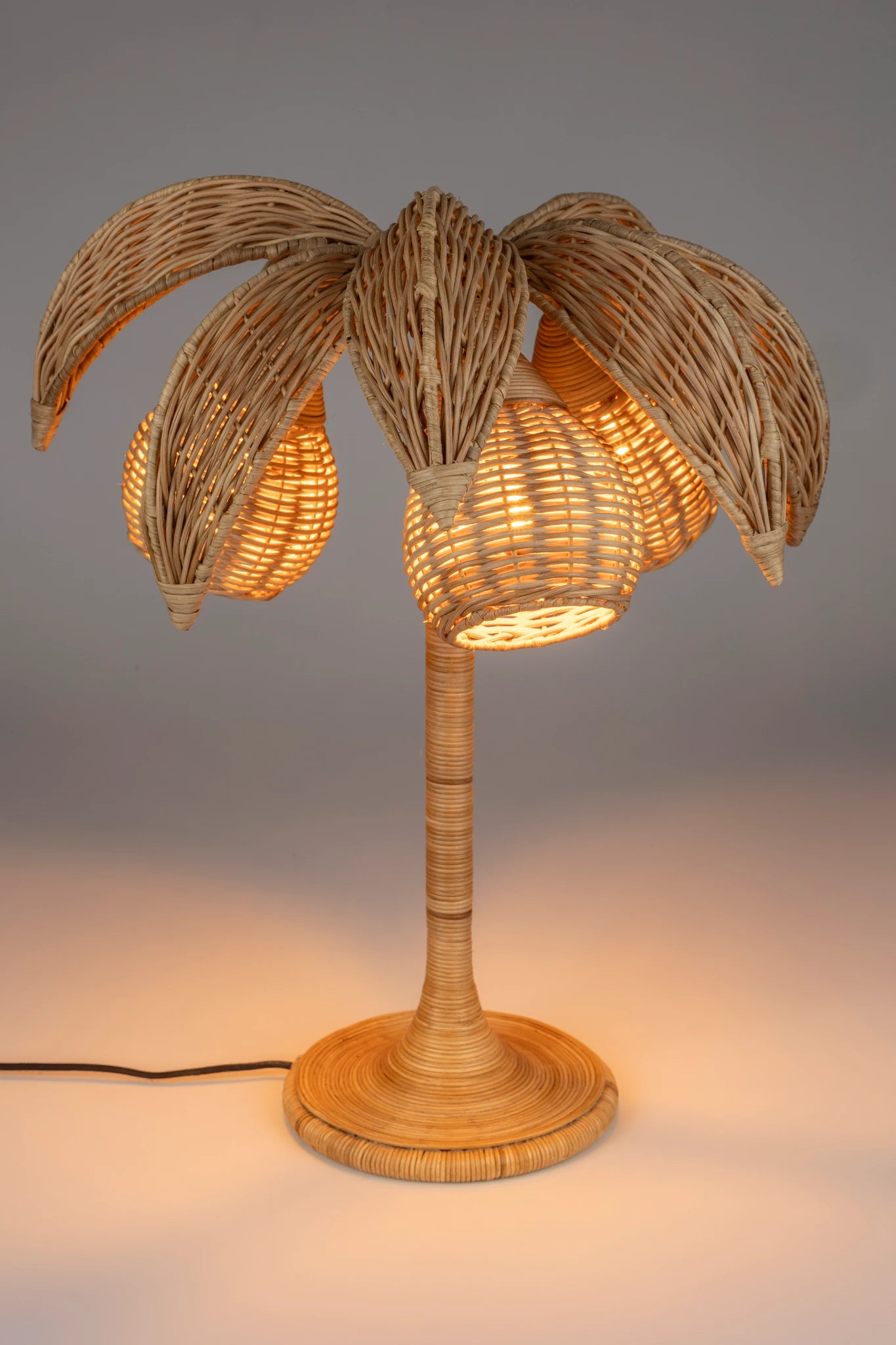 Dutchbone Palmtree Gold Iron Table Lamp