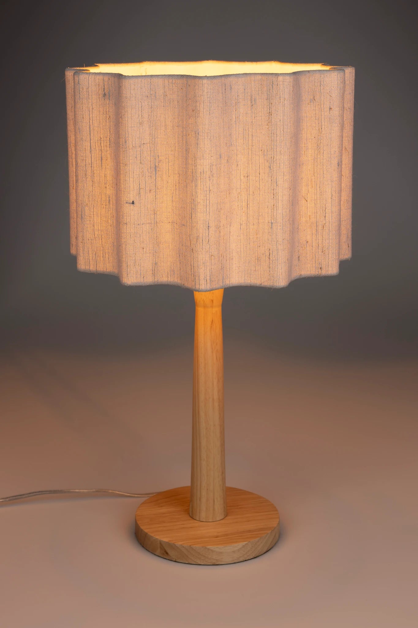 Dutchbone Scallop Gold Iron Table Lamp