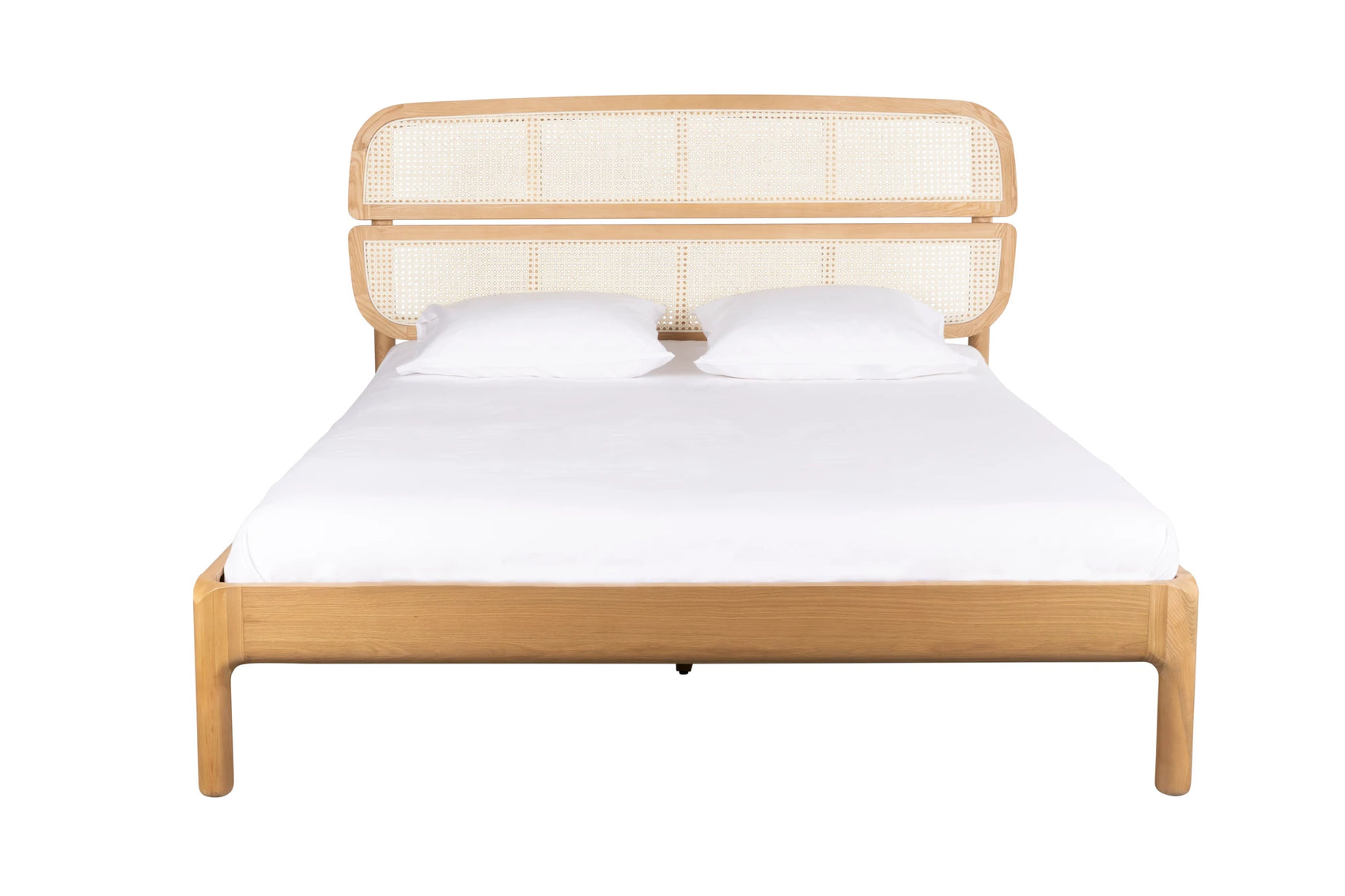 Zuiver Storm Webbing Natural Oak Wood Bed 160cm