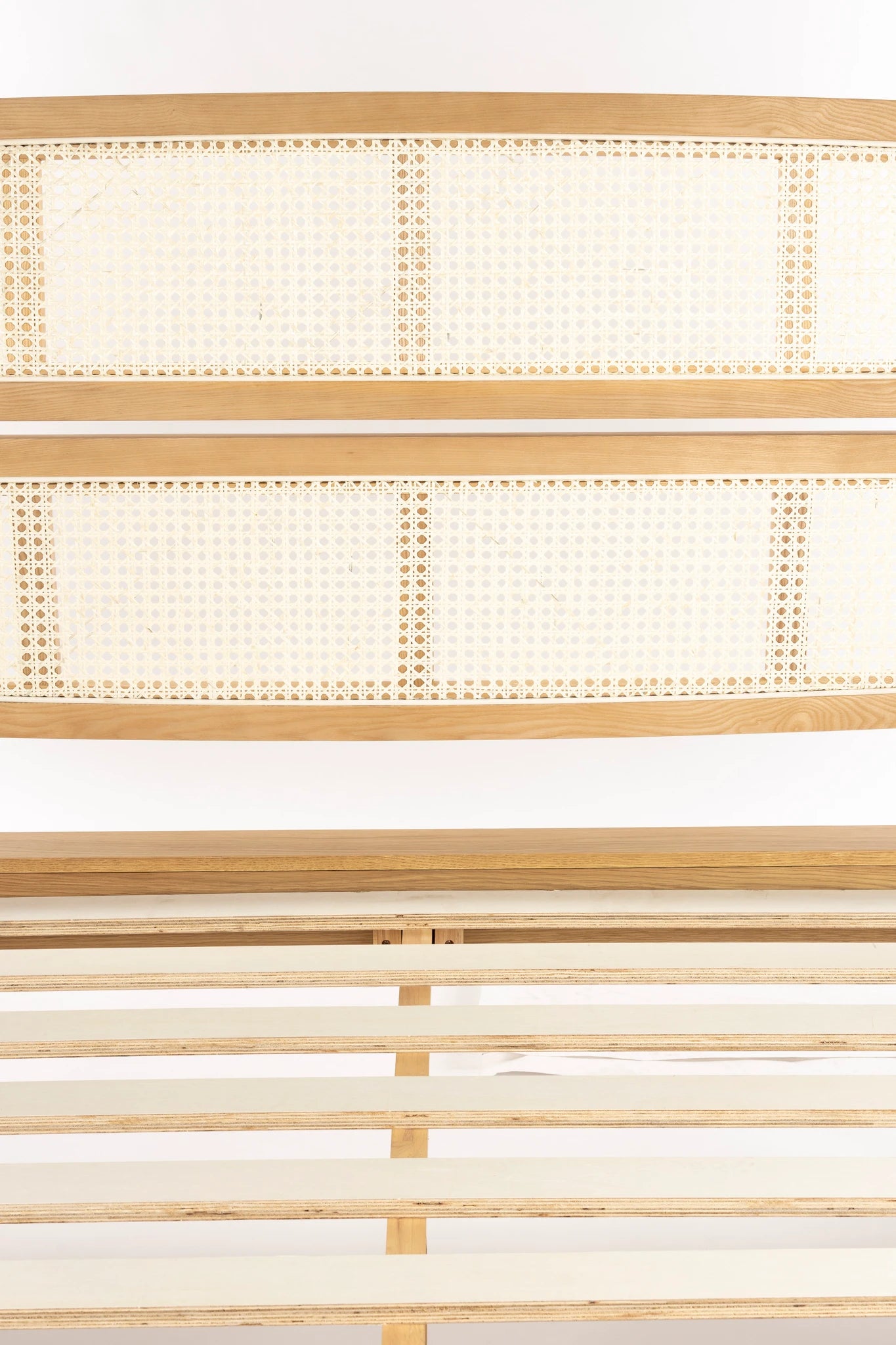 Zuiver Storm Webbing Natural Oak Wood Bed 160cm