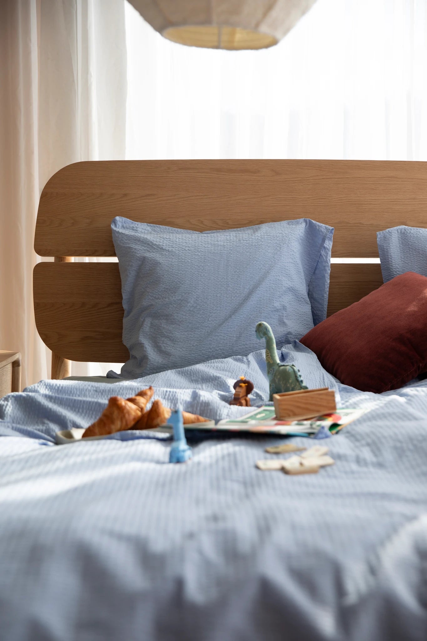 Zuiver Storm Natural Oak Wood Bed 160cm
