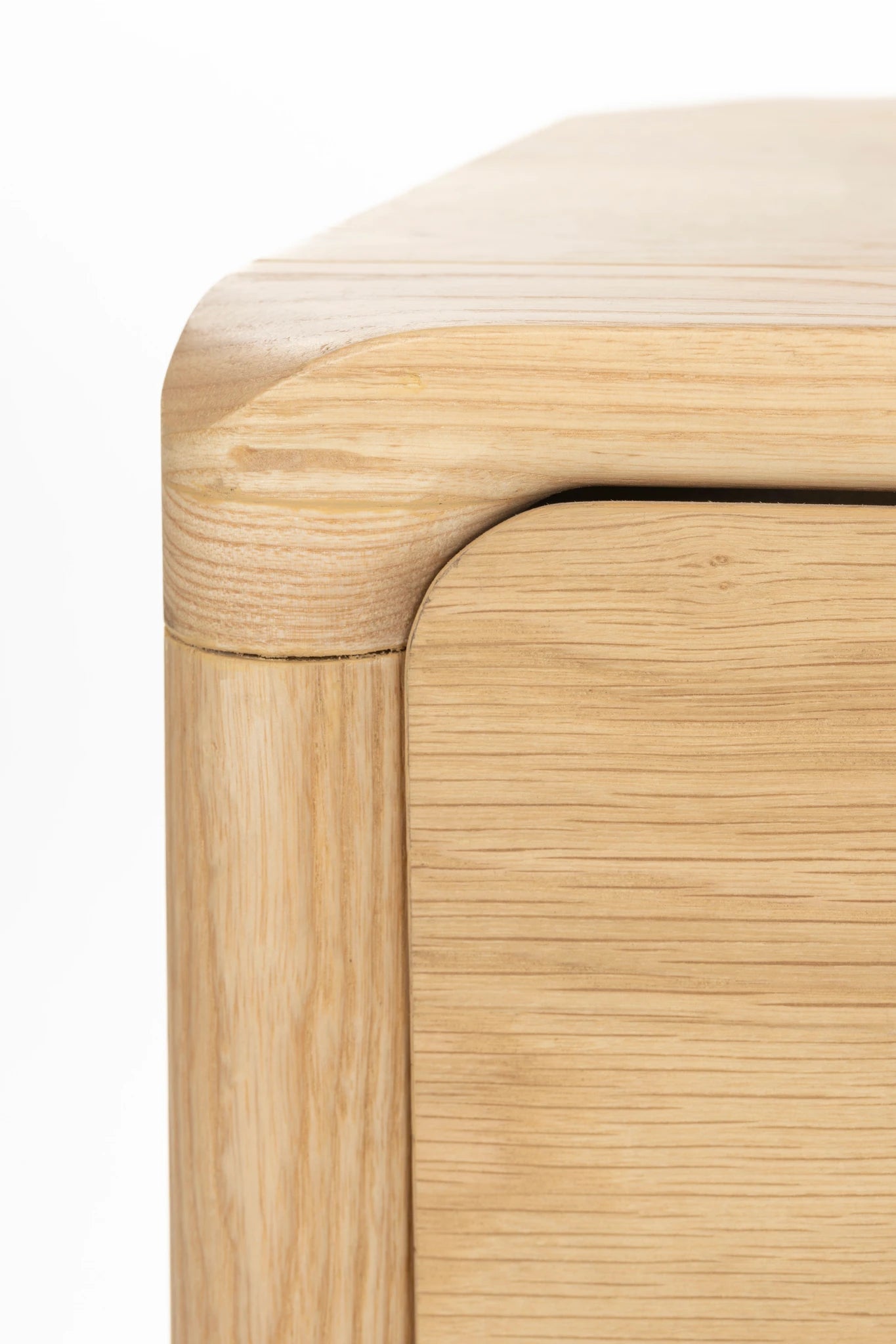 Zuiver Storm Natural Ash Wood Bedside Table
