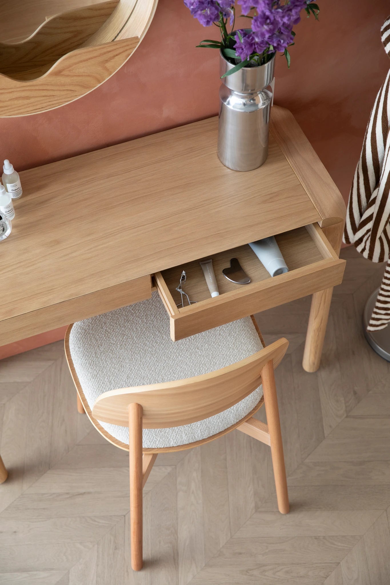 Zuiver Storm Natural Ash Wood Console Table