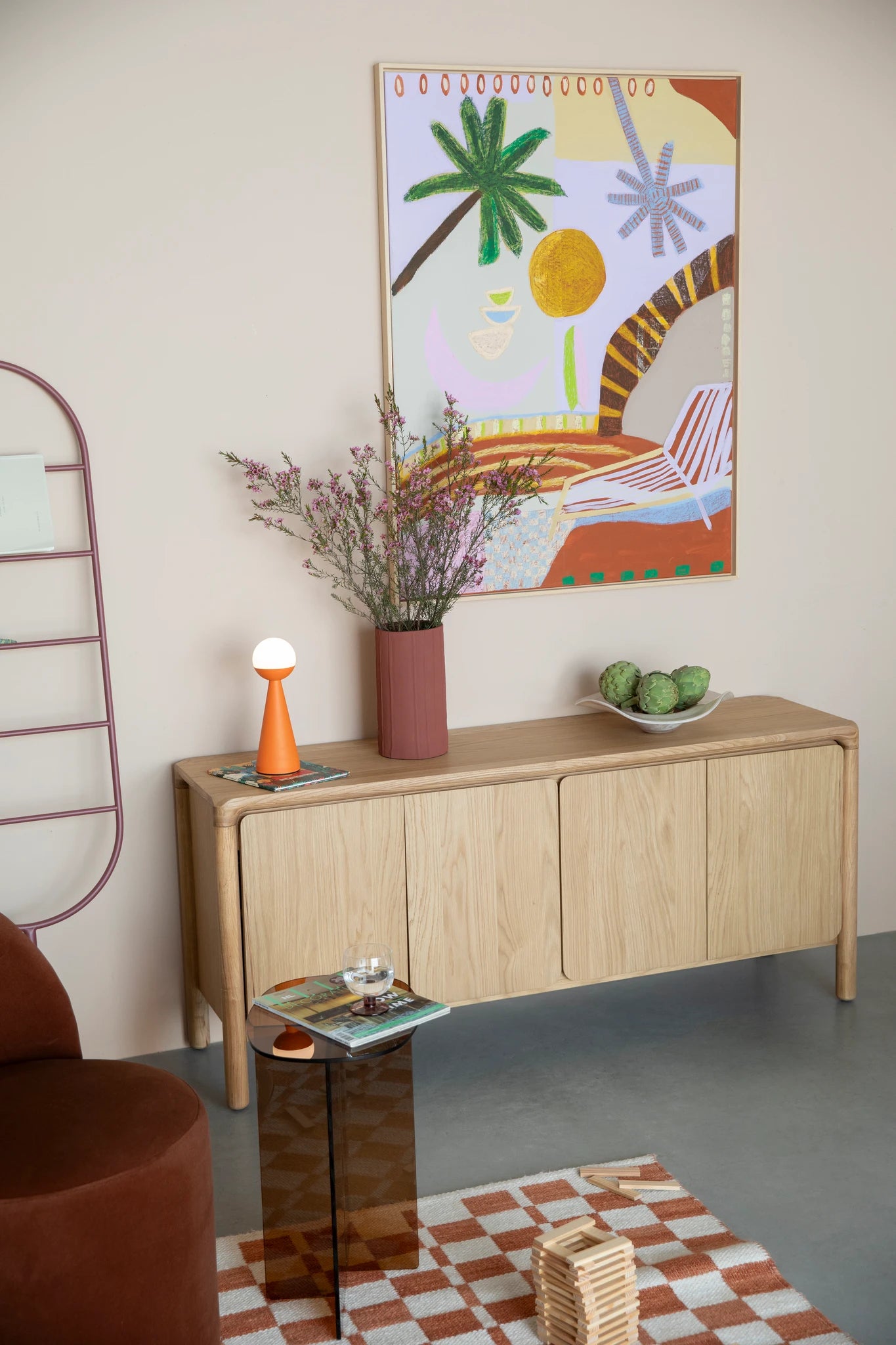 Zuiver Storm Natural Oak Veneer Sideboard